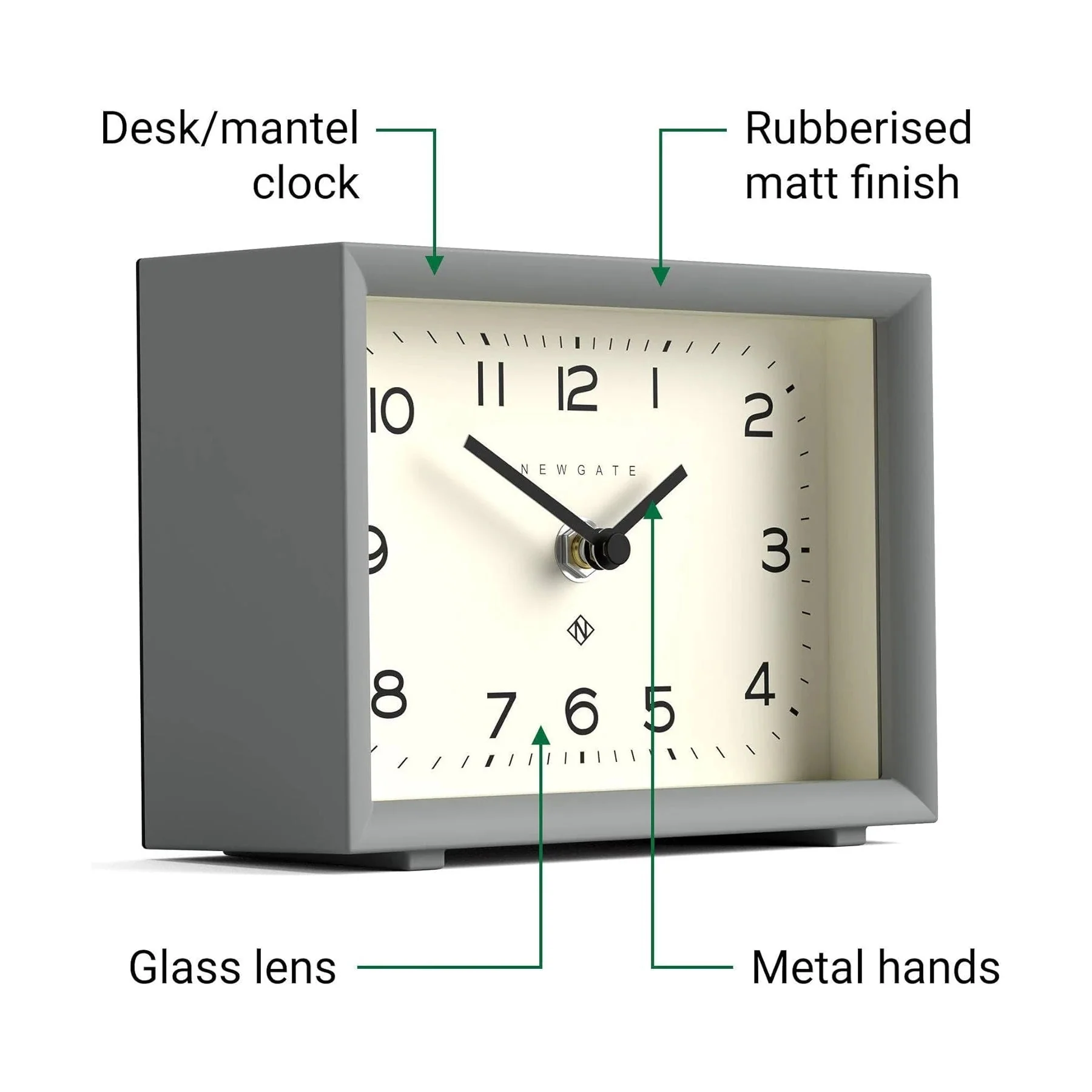 Henry Mantel Desk Clock - Image 7