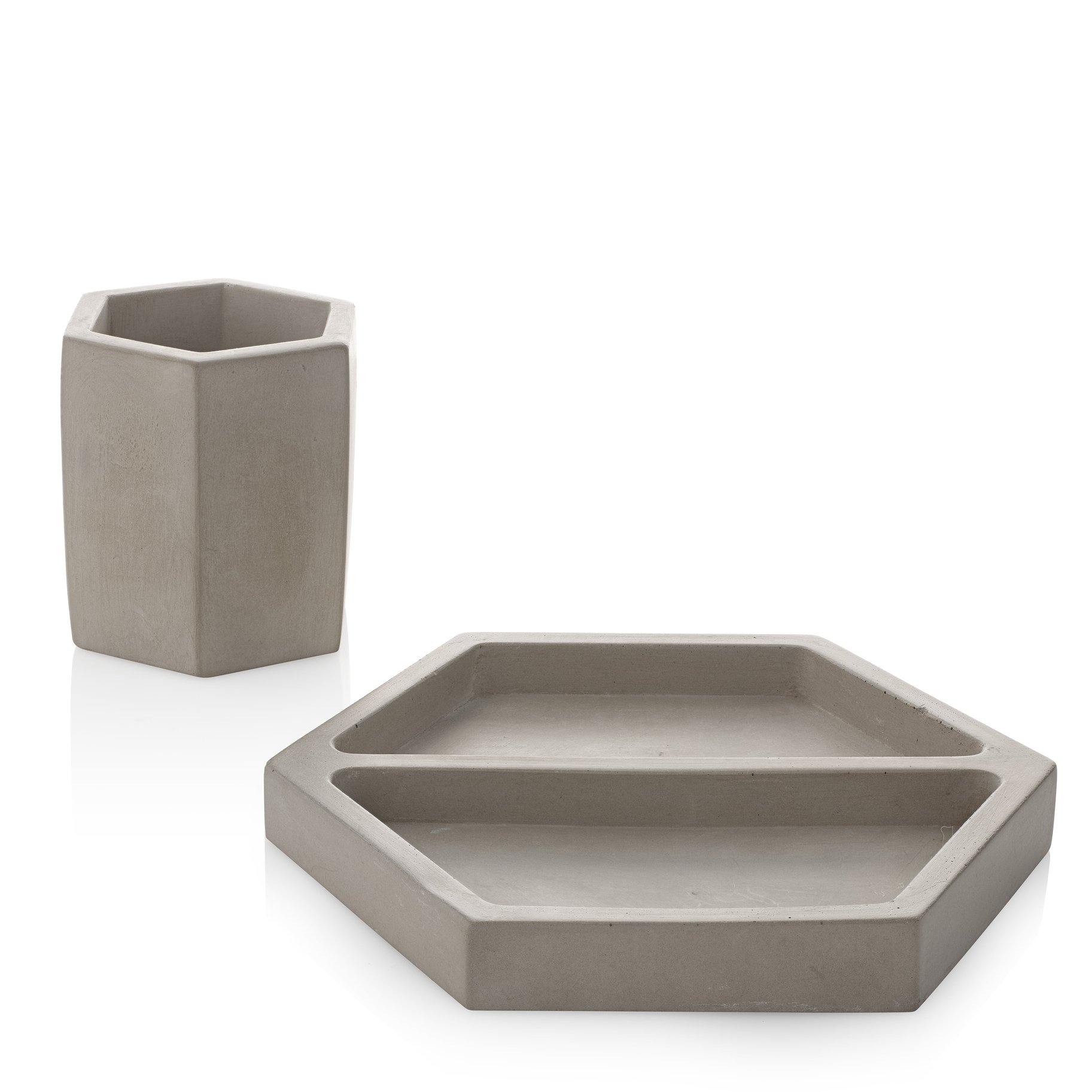 Hex Desk Cup and Tray Set - Image 2