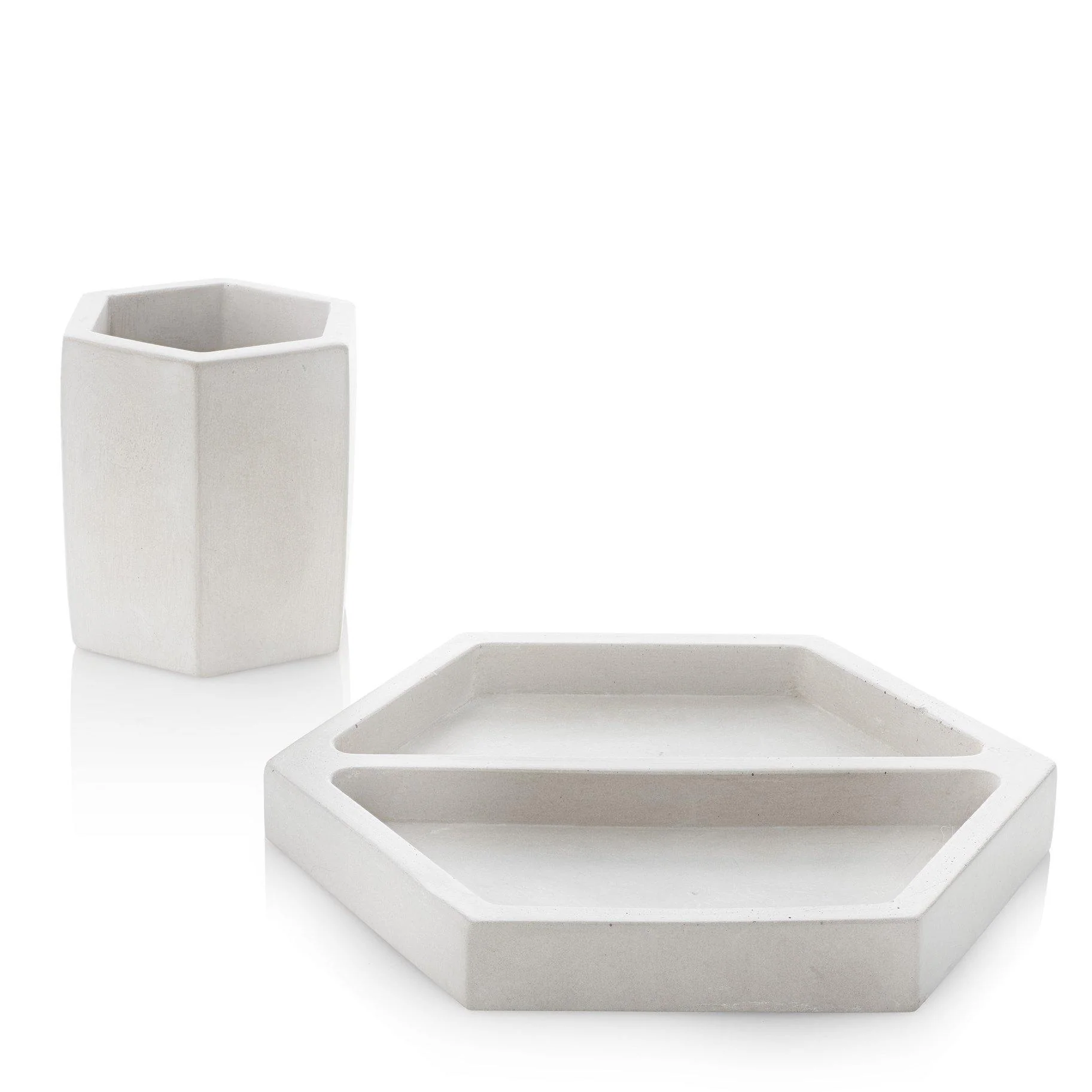 Hex Desk Cup and Tray Set - Image 3