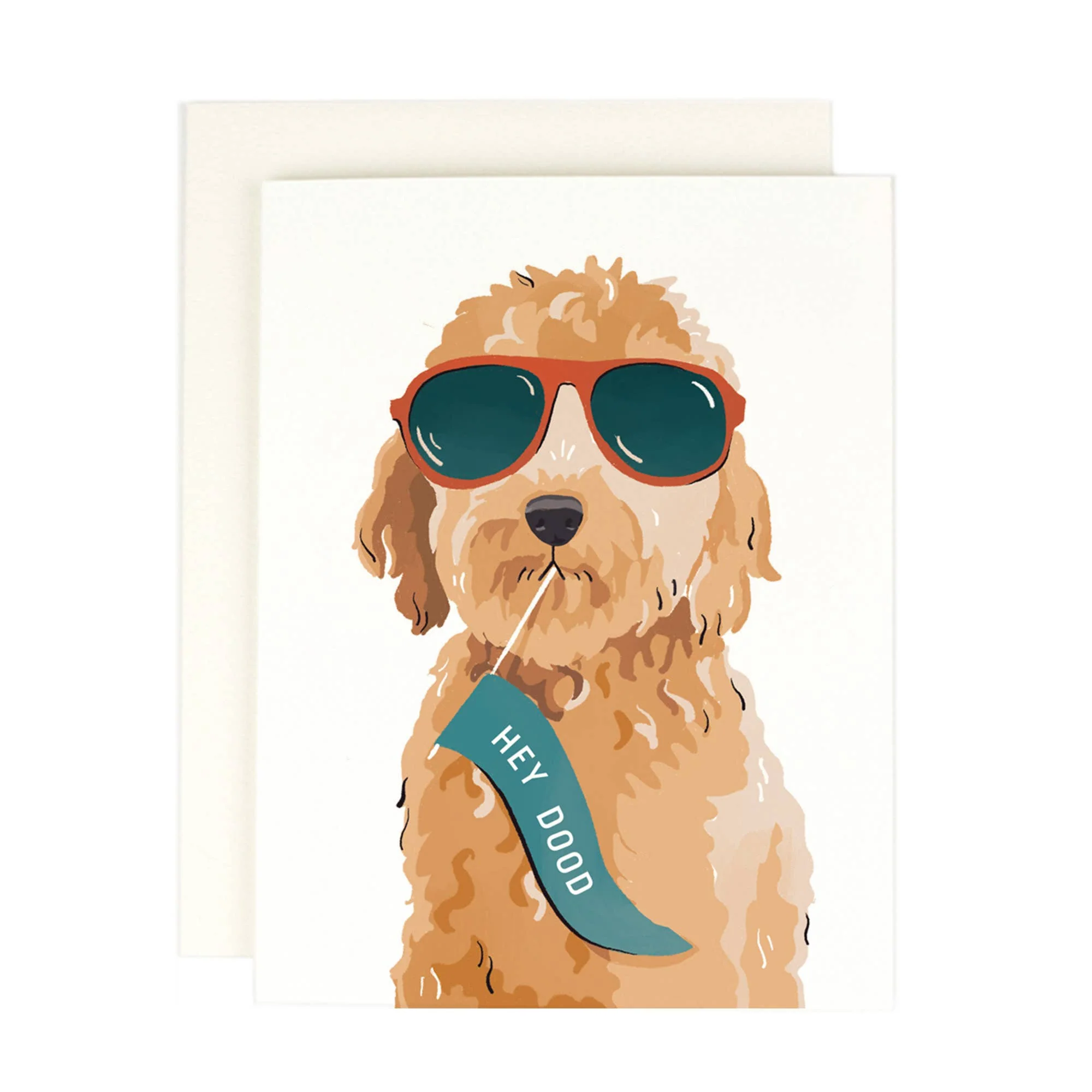 Hey Dood Doodle Dog Card