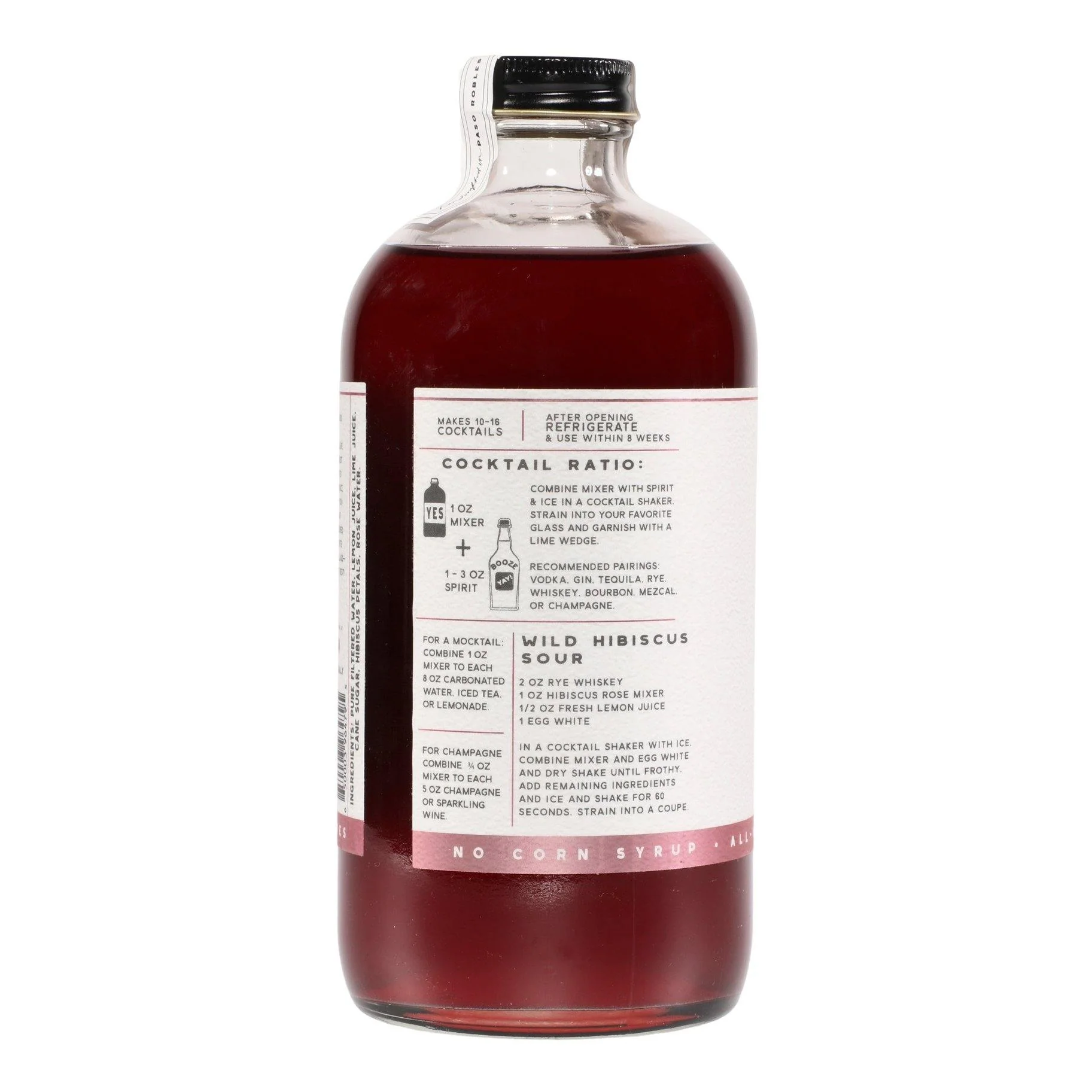 Hibiscus Rose Cocktail Mixer - Image 2