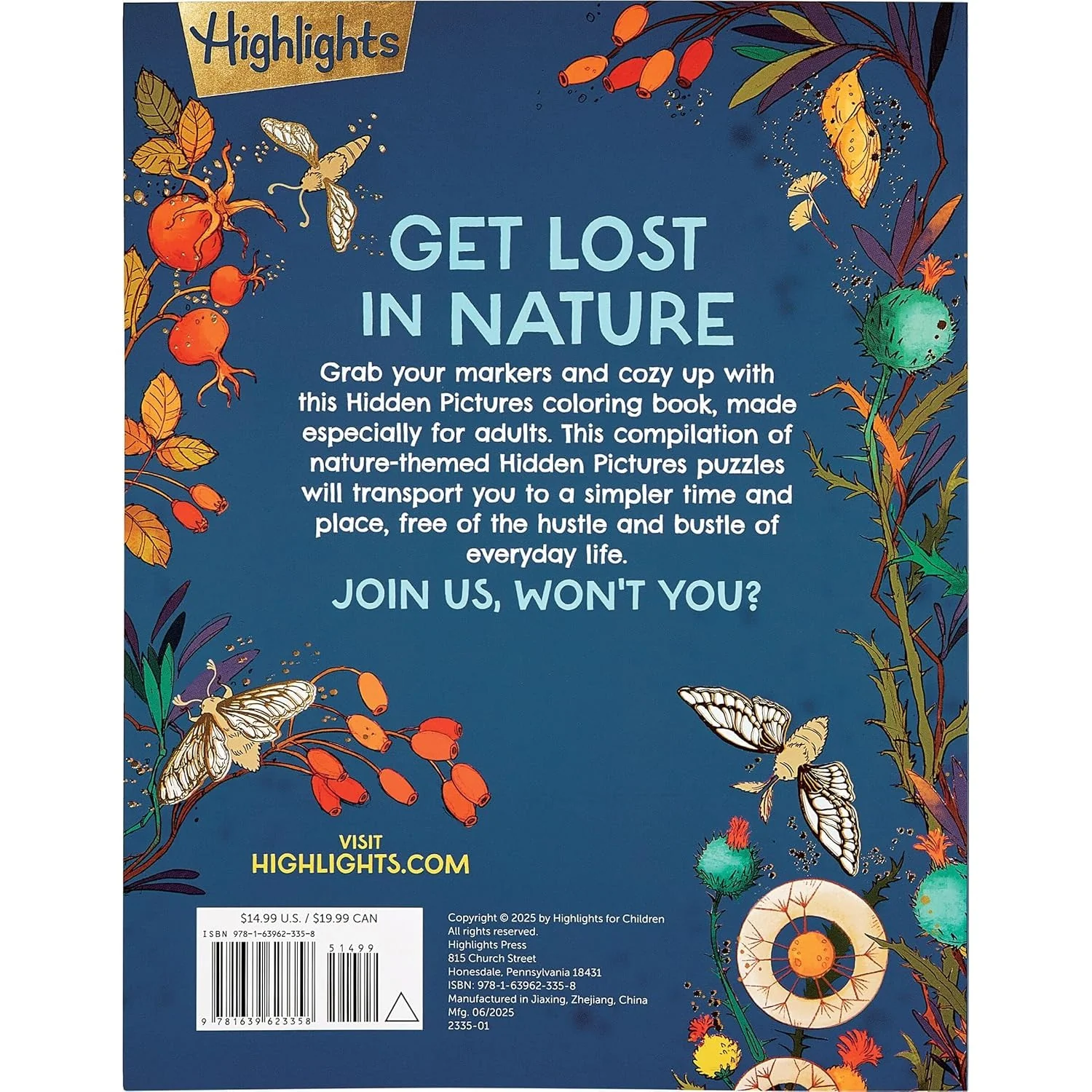 Hidden in Nature: A Cozy Hidden Pictures Coloring Book - Image 2