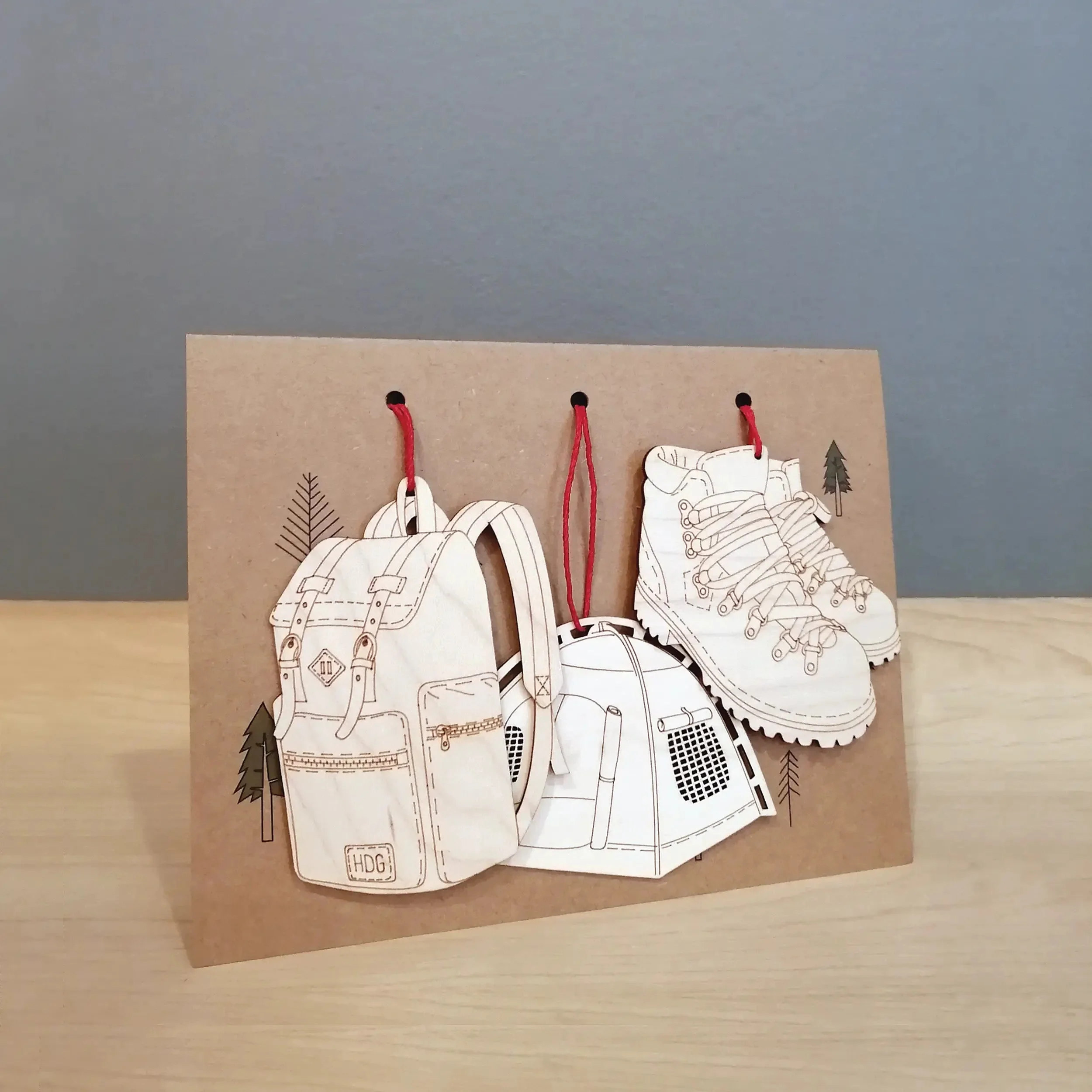 Hiking Themed Ornament Set - Image 2