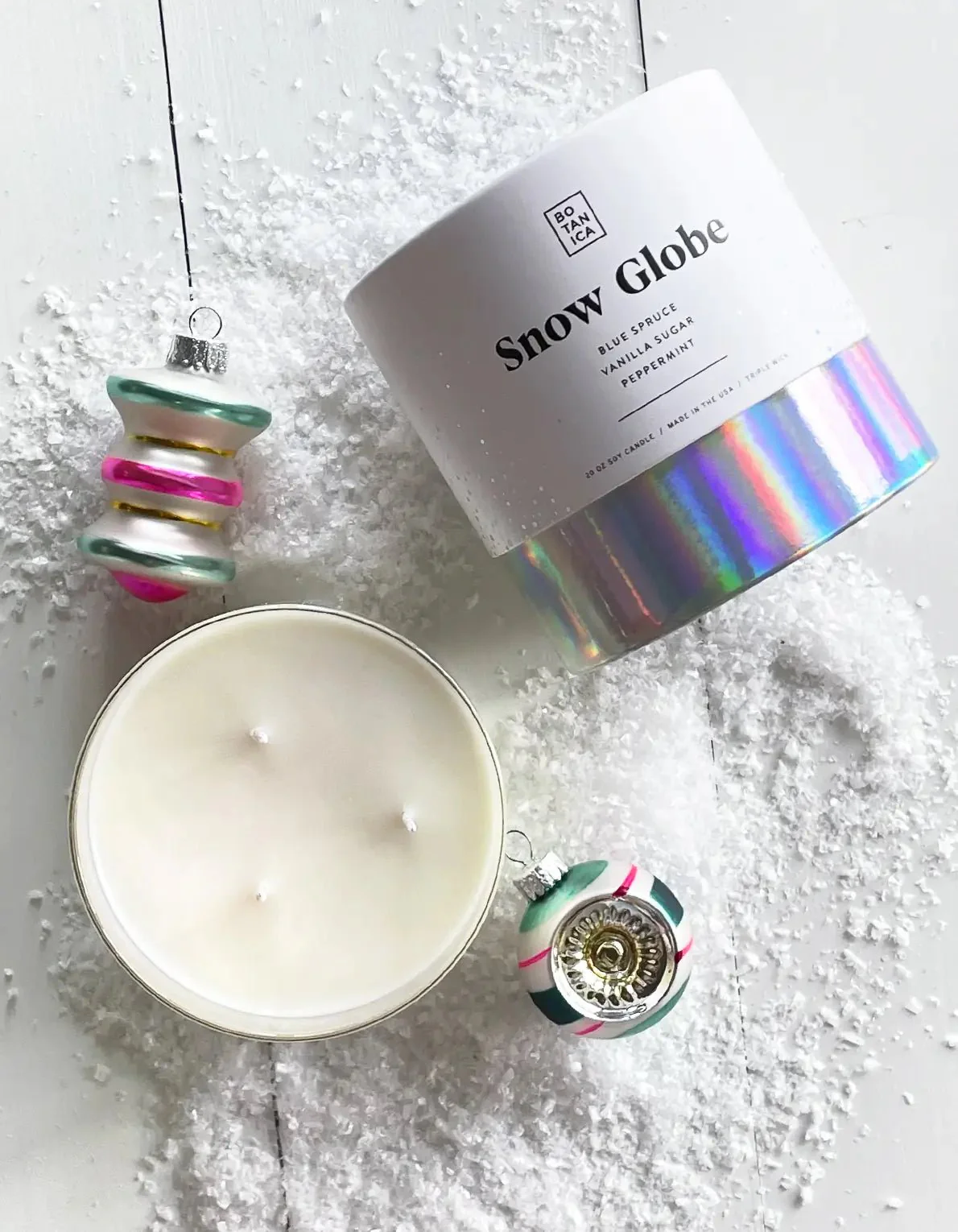 Snow Globe Triple Wick Candle - Image 2