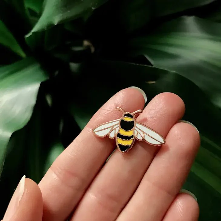 Honeybee Enamel Pin - Image 2