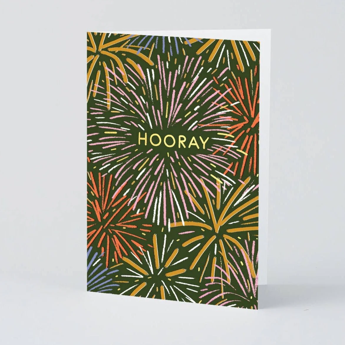Hooray Fireworks Card