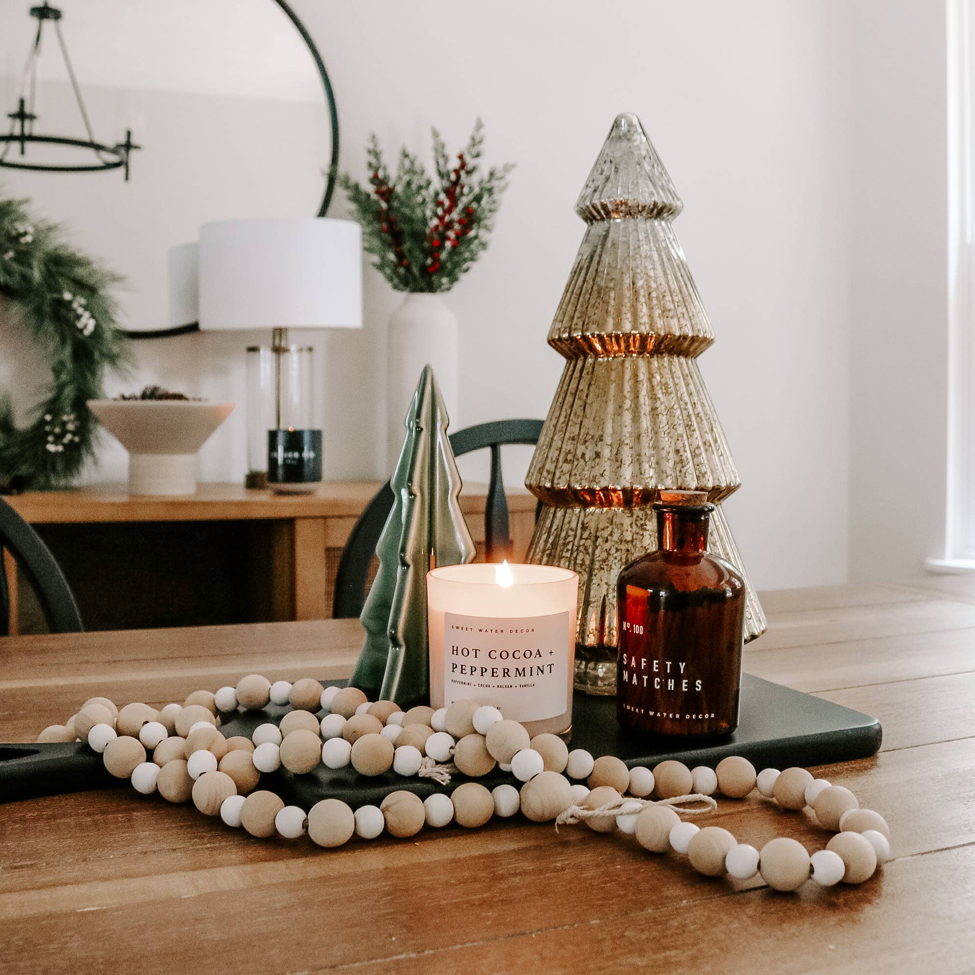 Hot Cocoa + Peppermint Candle - Image 2