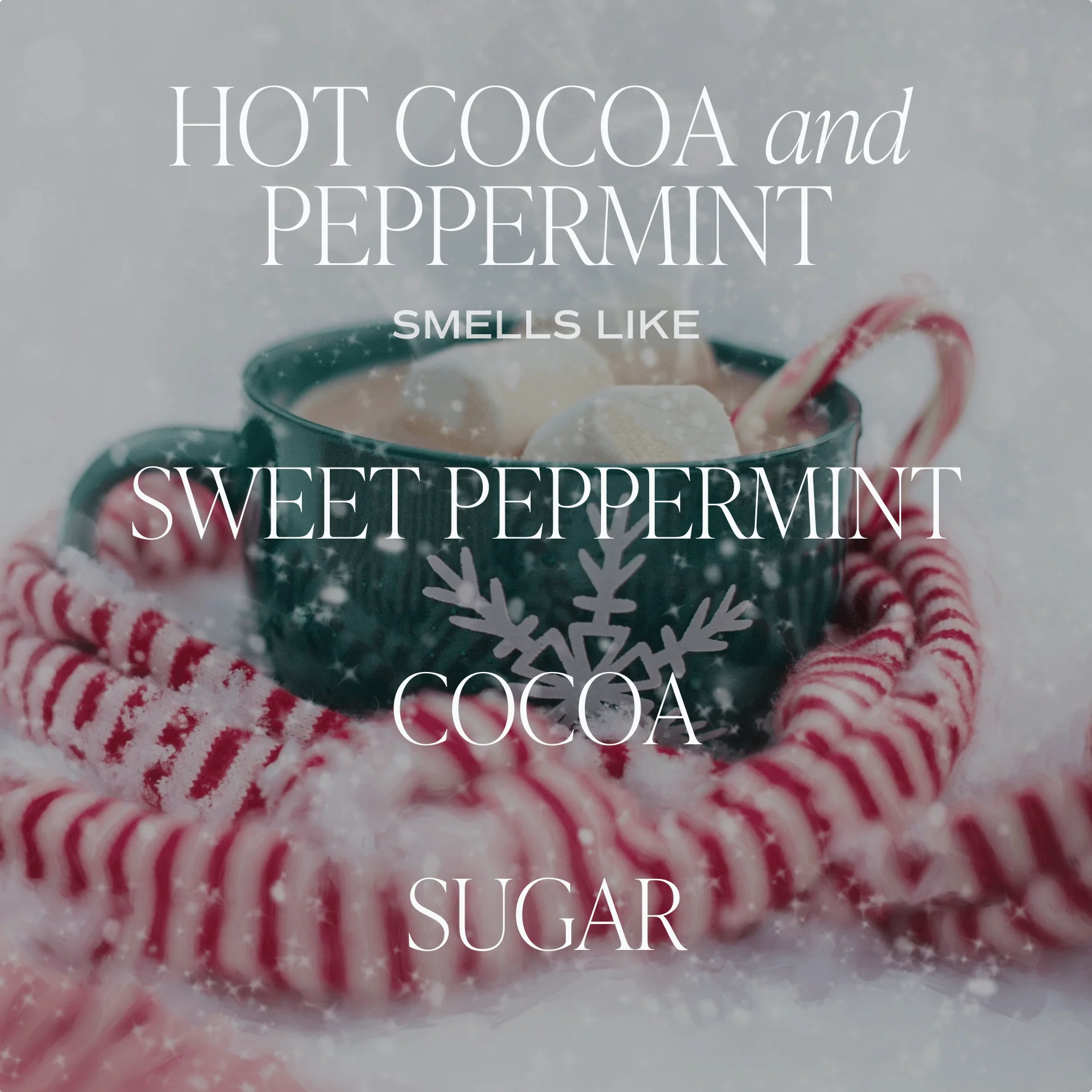 Hot Cocoa + Peppermint Candle - Image 3