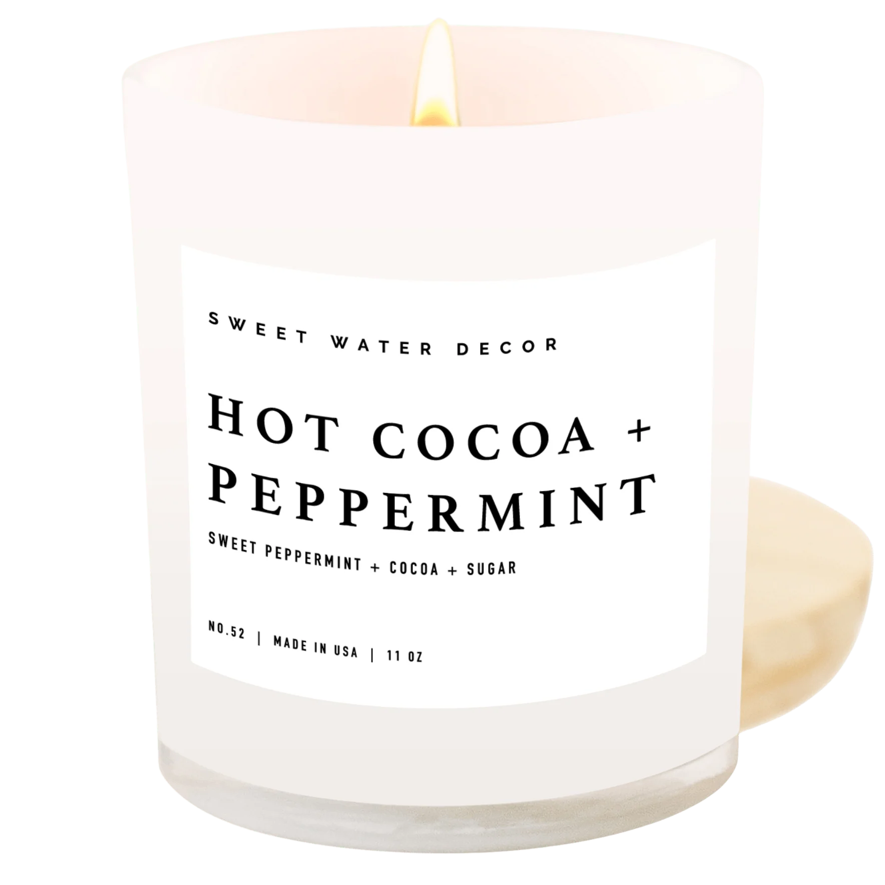 Hot Cocoa + Peppermint Candle - Image 4