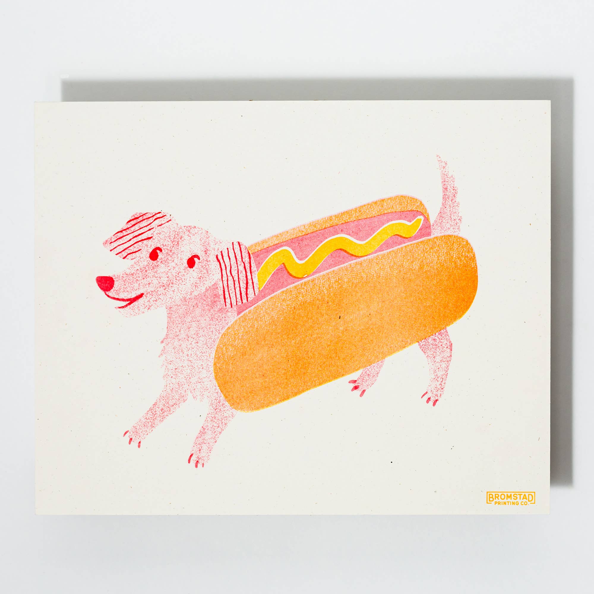 Hot Dog Risograph Art Print - Image 2
