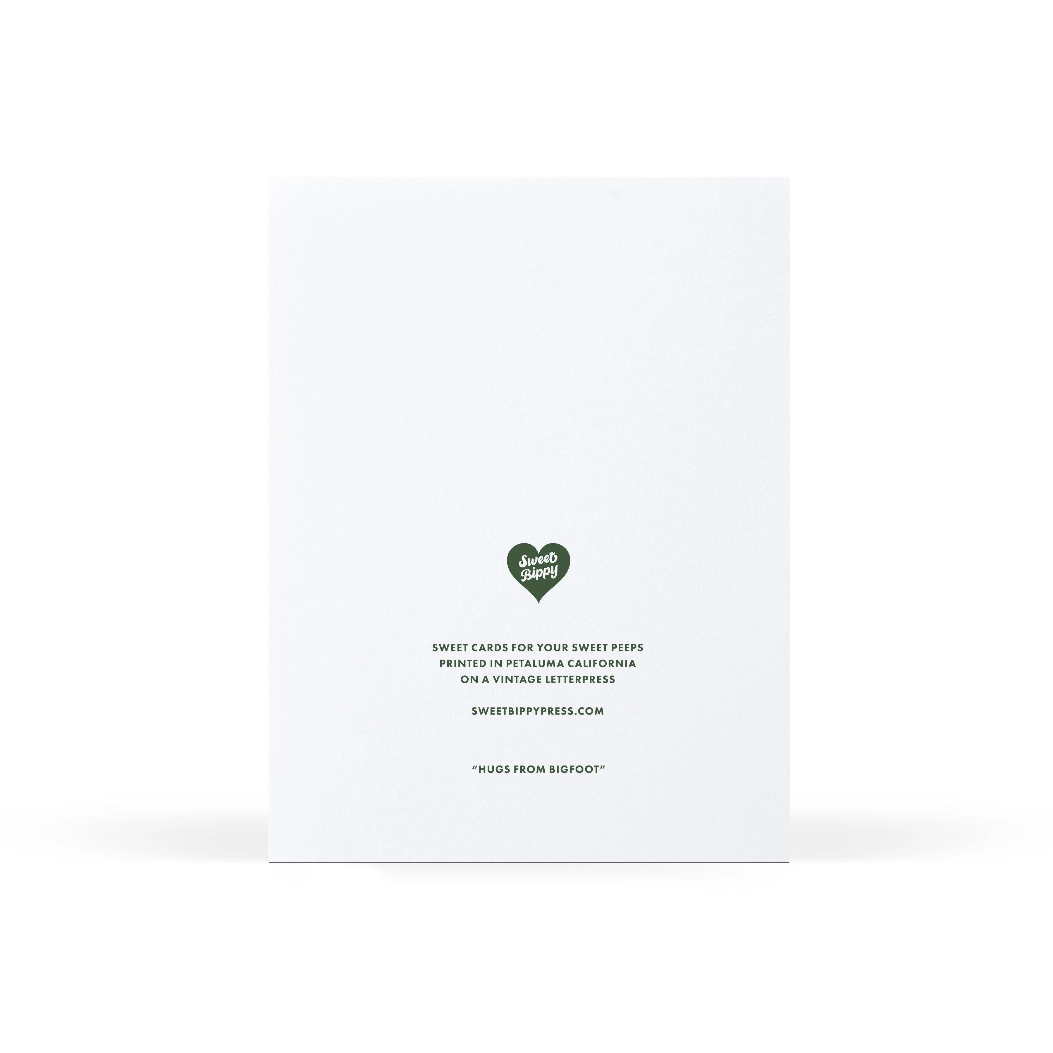 Hugs from Bigfoot PNW Card - Image 2