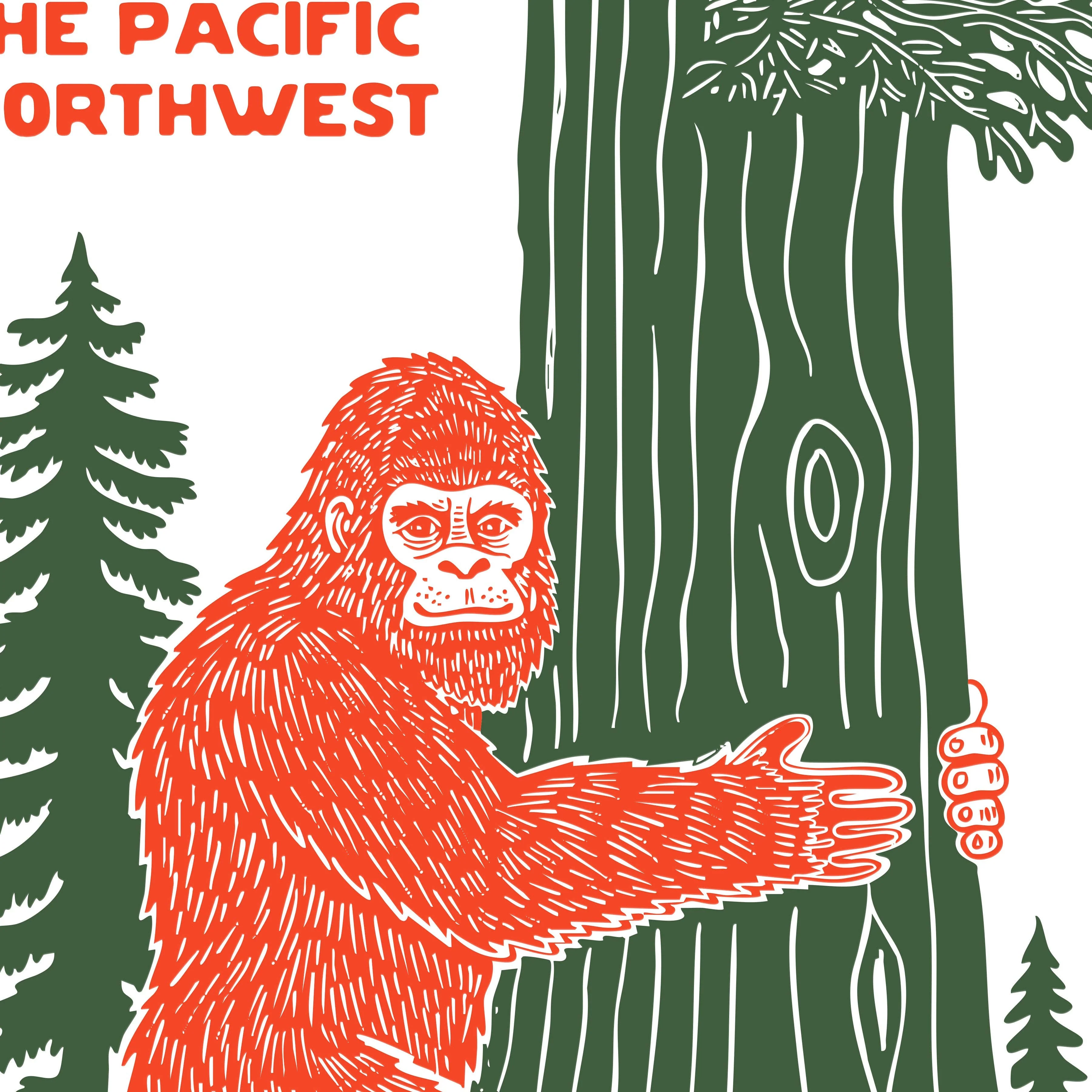 Hugs from Bigfoot PNW Card - Image 3