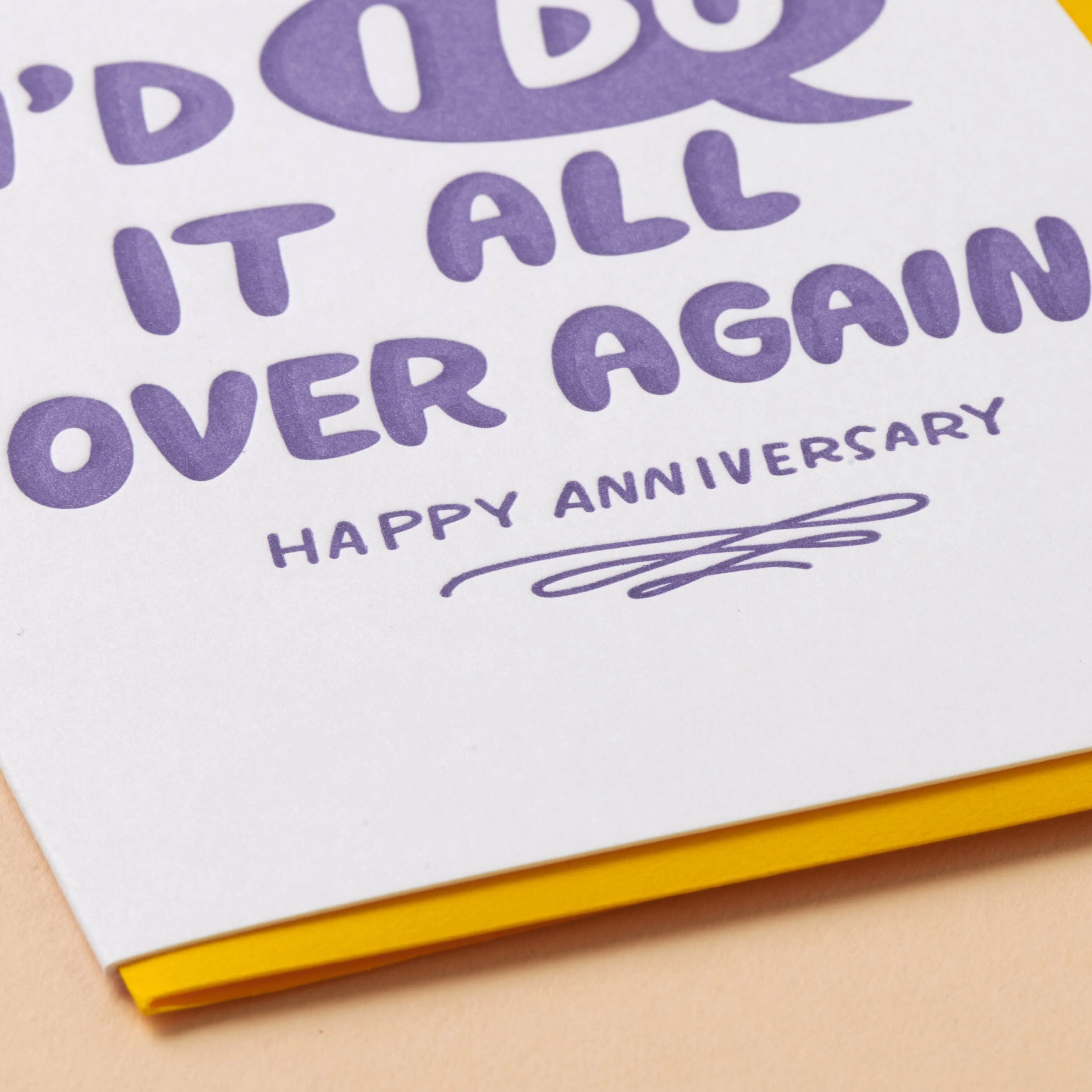I'd "I Do" It Again Anniversary Card - Image 2