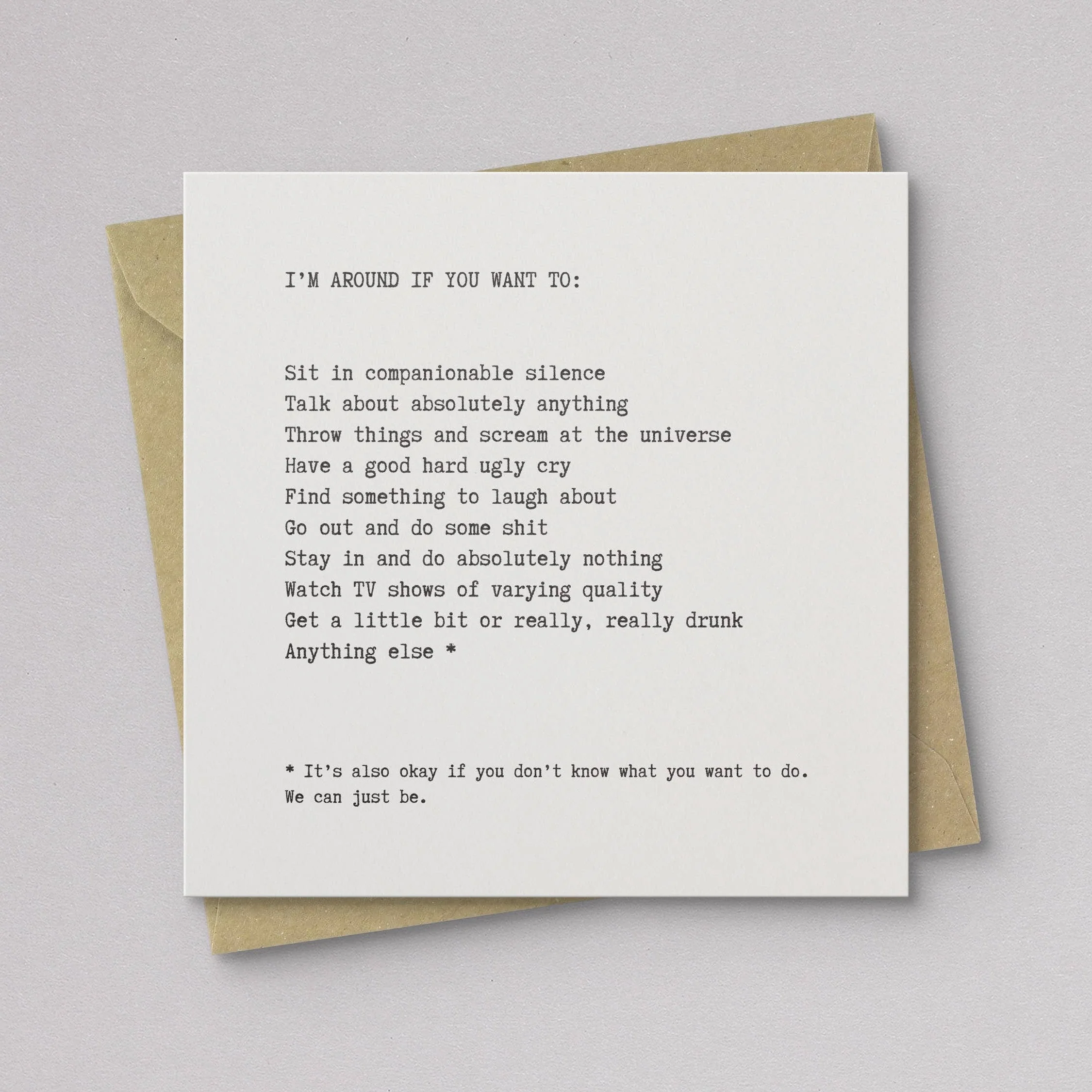 I'm Around Sympathy Card - Image 2