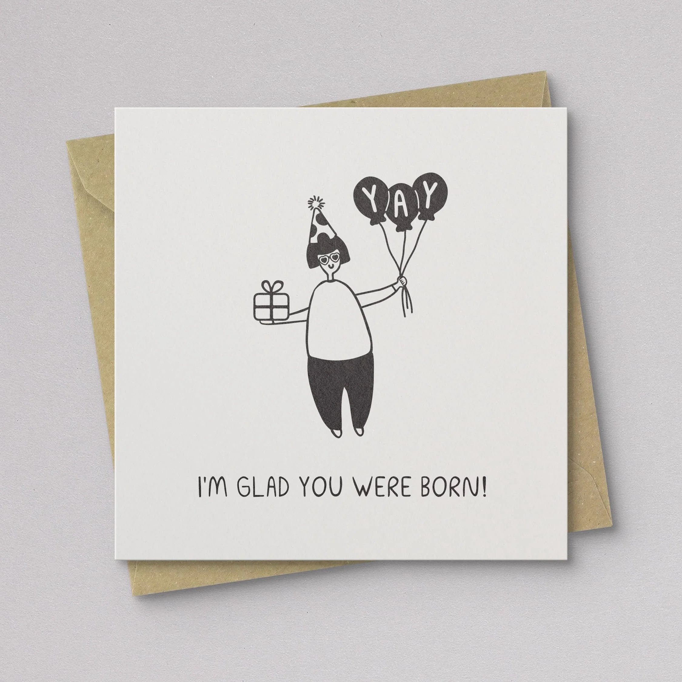 Glad You Were Born Birthday Card - Image 2