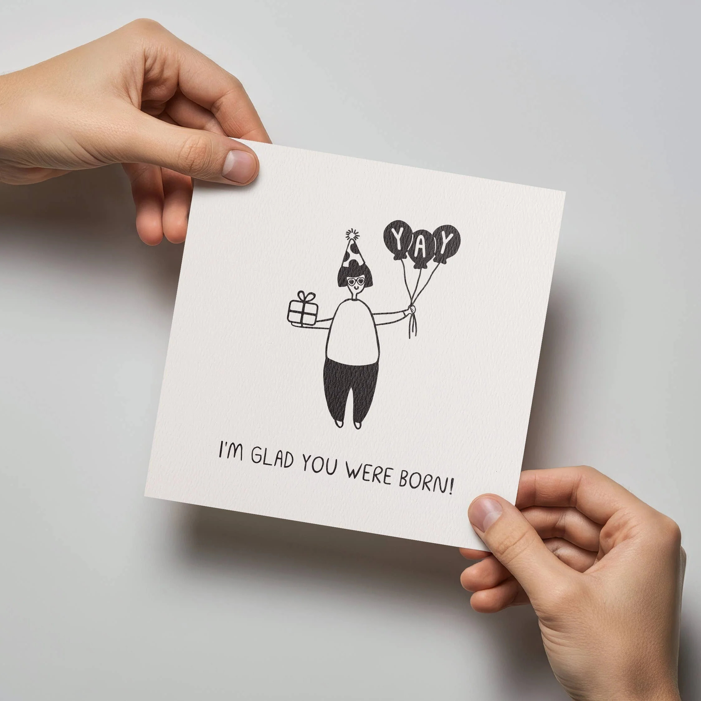 Glad You Were Born Birthday Card - Image 3