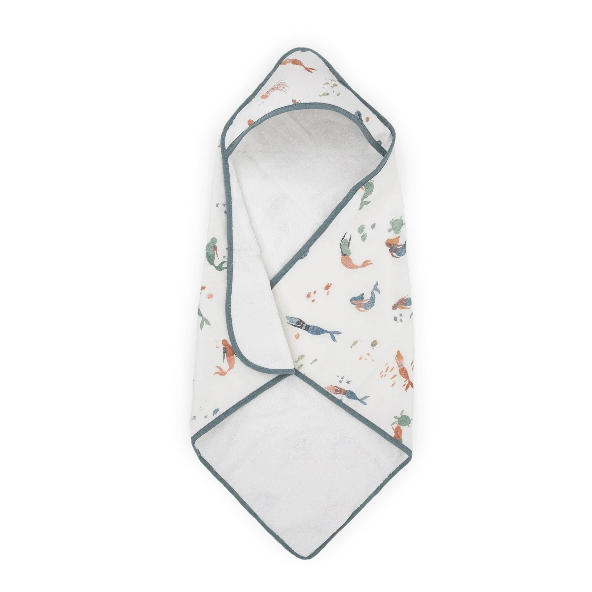 Infant Hooded Towel: Mermaids - Image 3