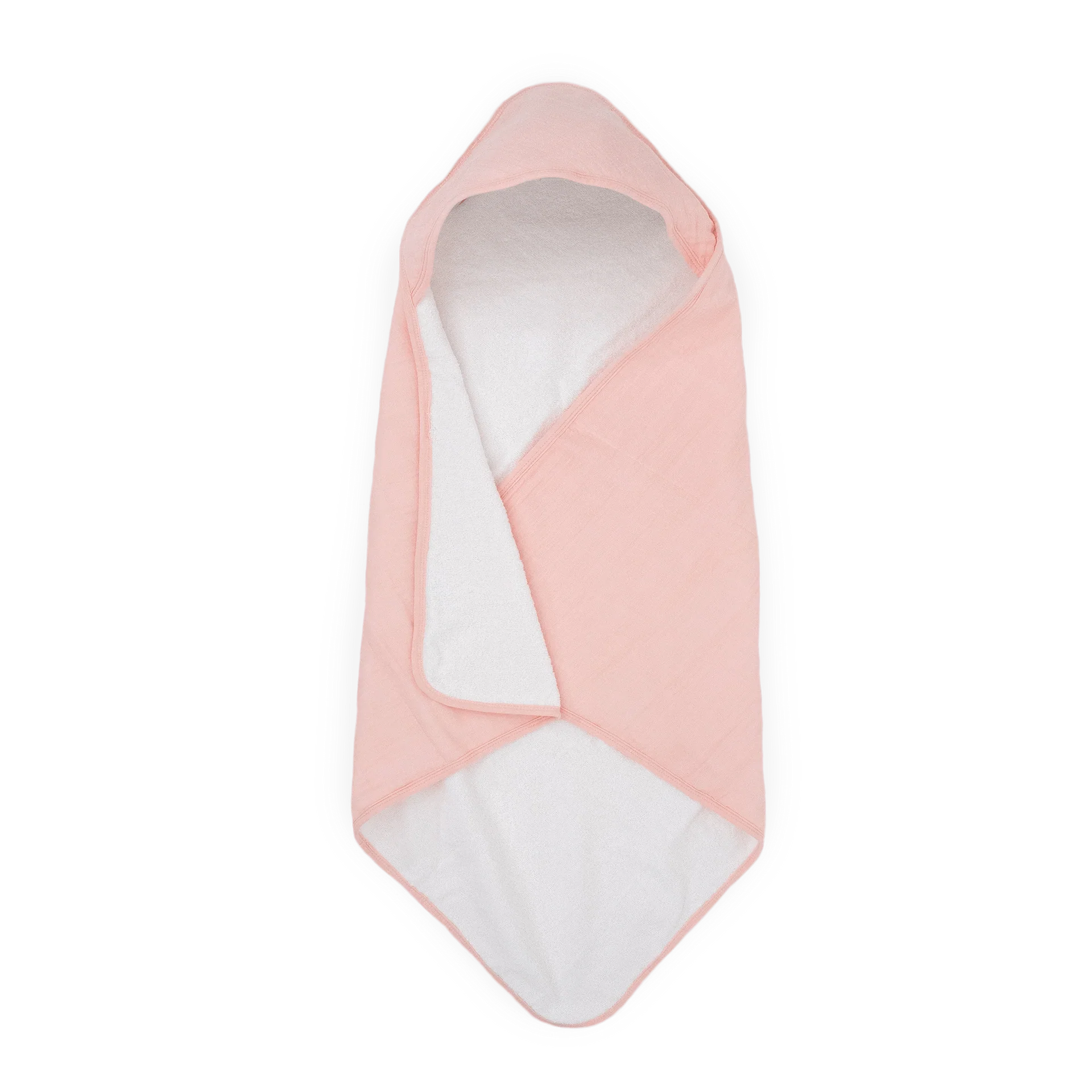 Infant Hooded Towel: Rose Petal - Image 2