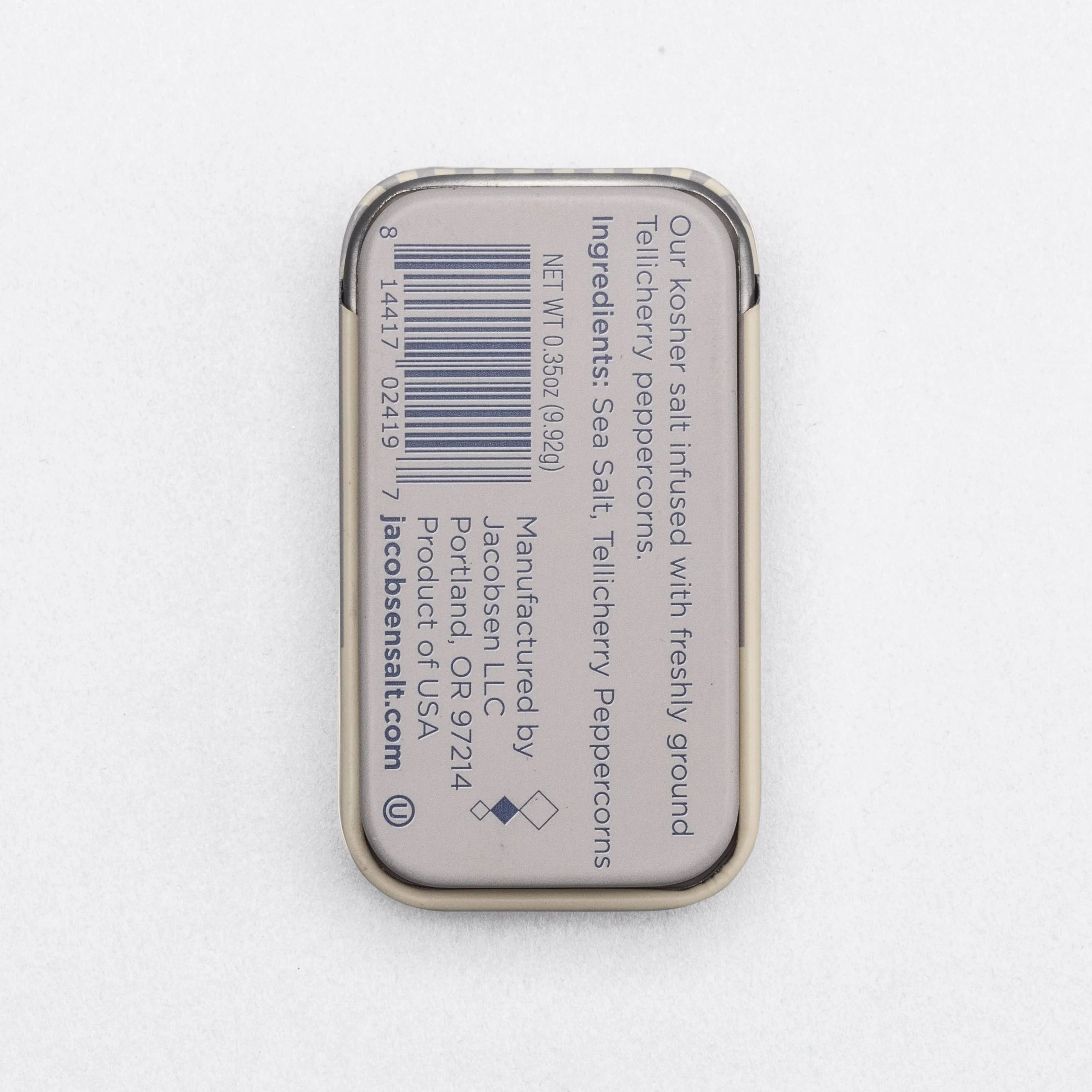 Black Pepper Infused Sea Salt Slide Tin - Image 4
