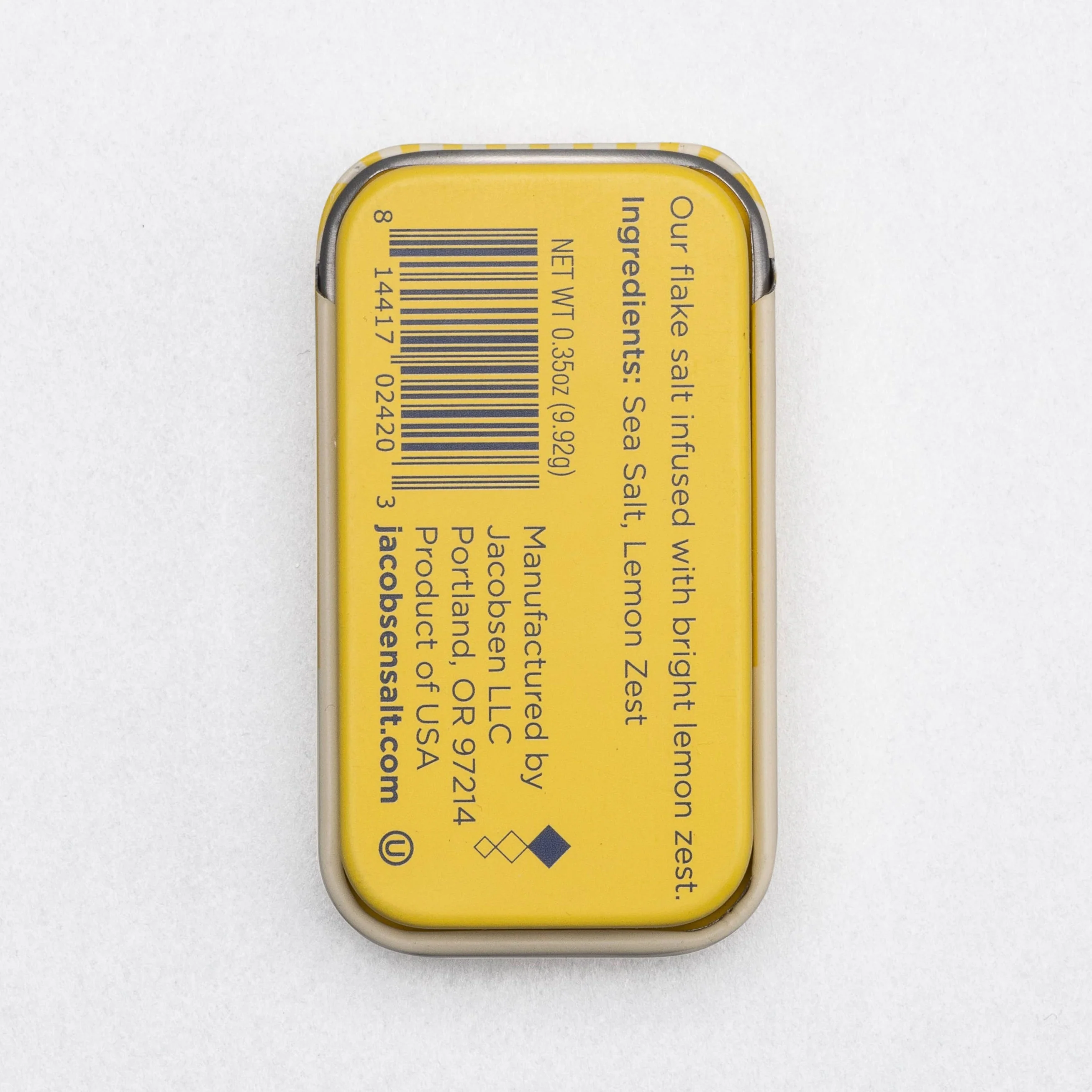 Lemon Zest Infused Sea Salt Slide Tin - Image 4