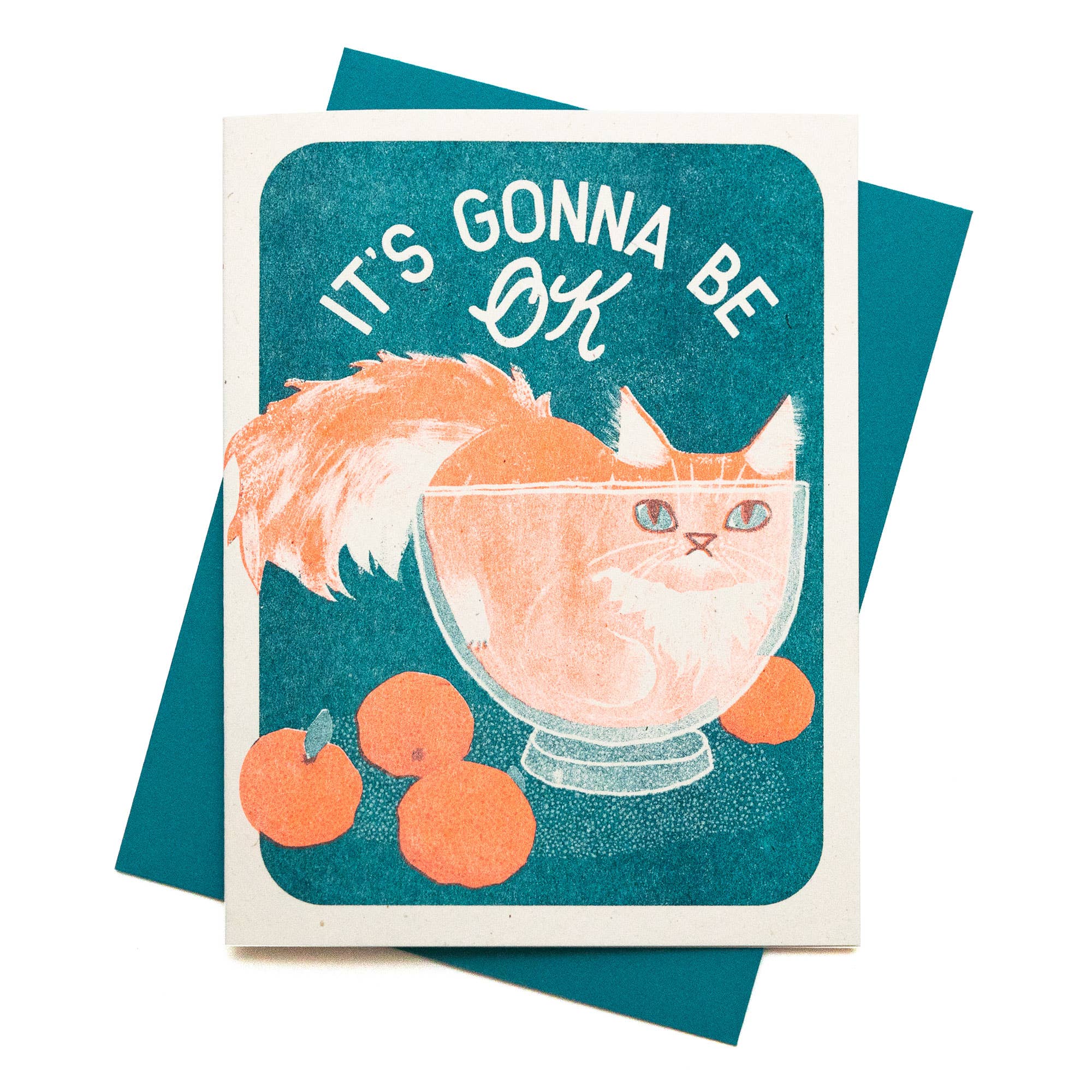 It's Gonna Be OK Cat Sympathy Card - Image 2