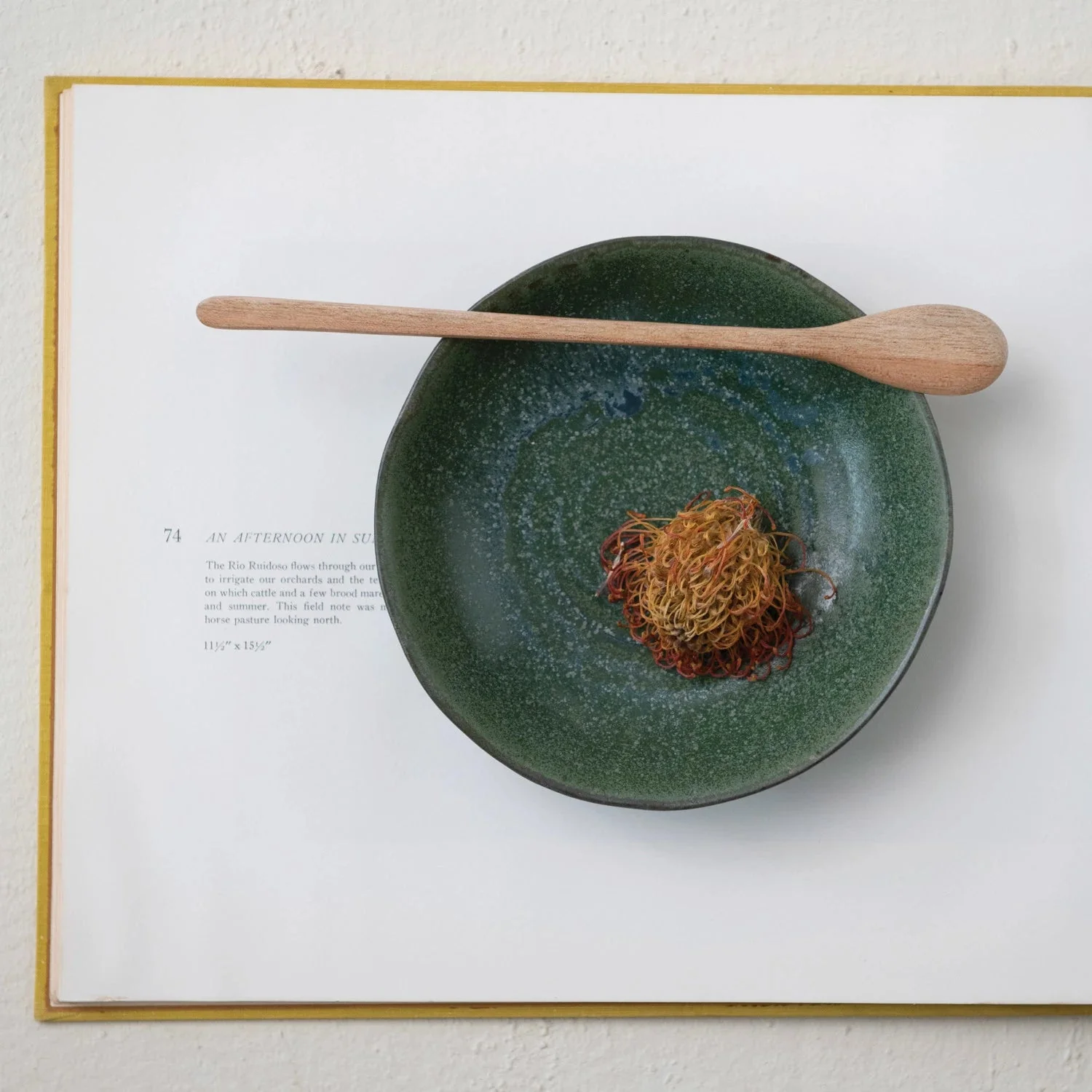 Jade Green Stoneware Bowl - Image 2