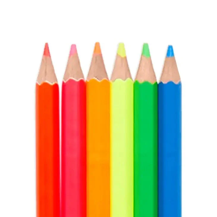 Jumbo Brights Neon Colored Pencils - Image 2