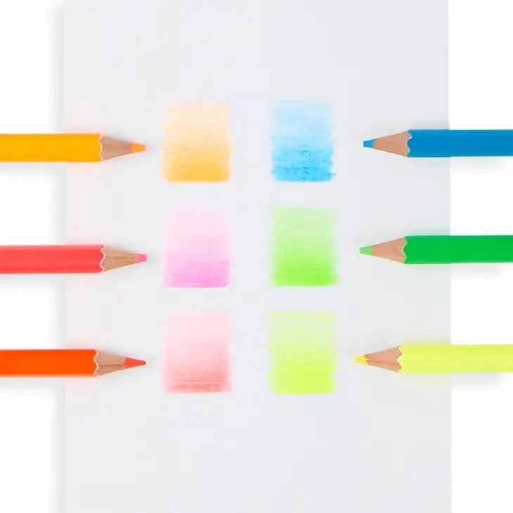 Jumbo Brights Neon Colored Pencils - Image 3