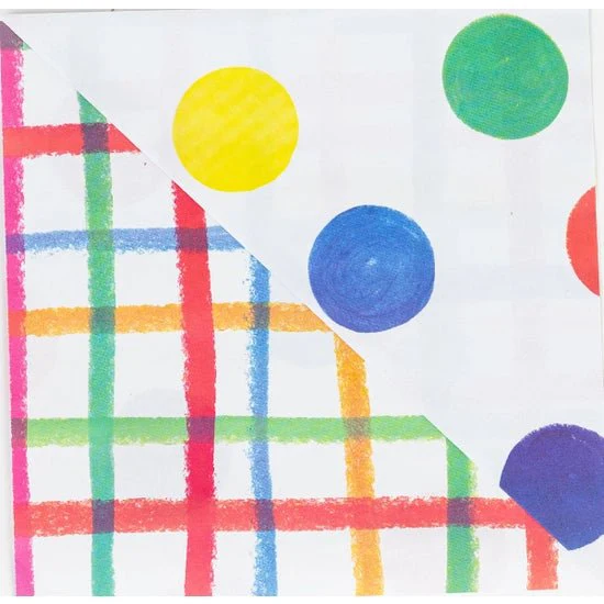 Eco Wrap: Jumbo Plaid/ Dot - Image 3