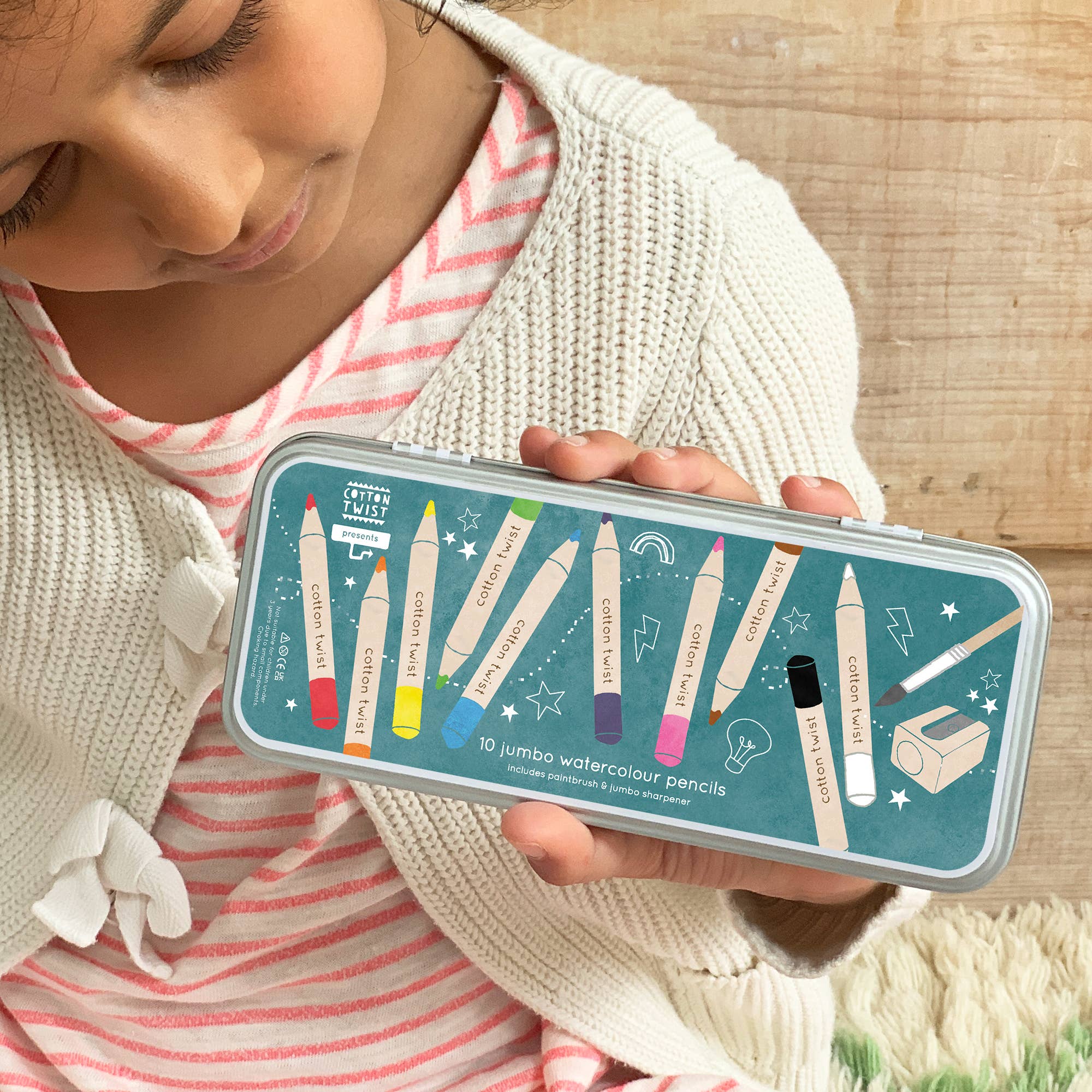 Jumbo Watercolor Pencils Tin - Image 3