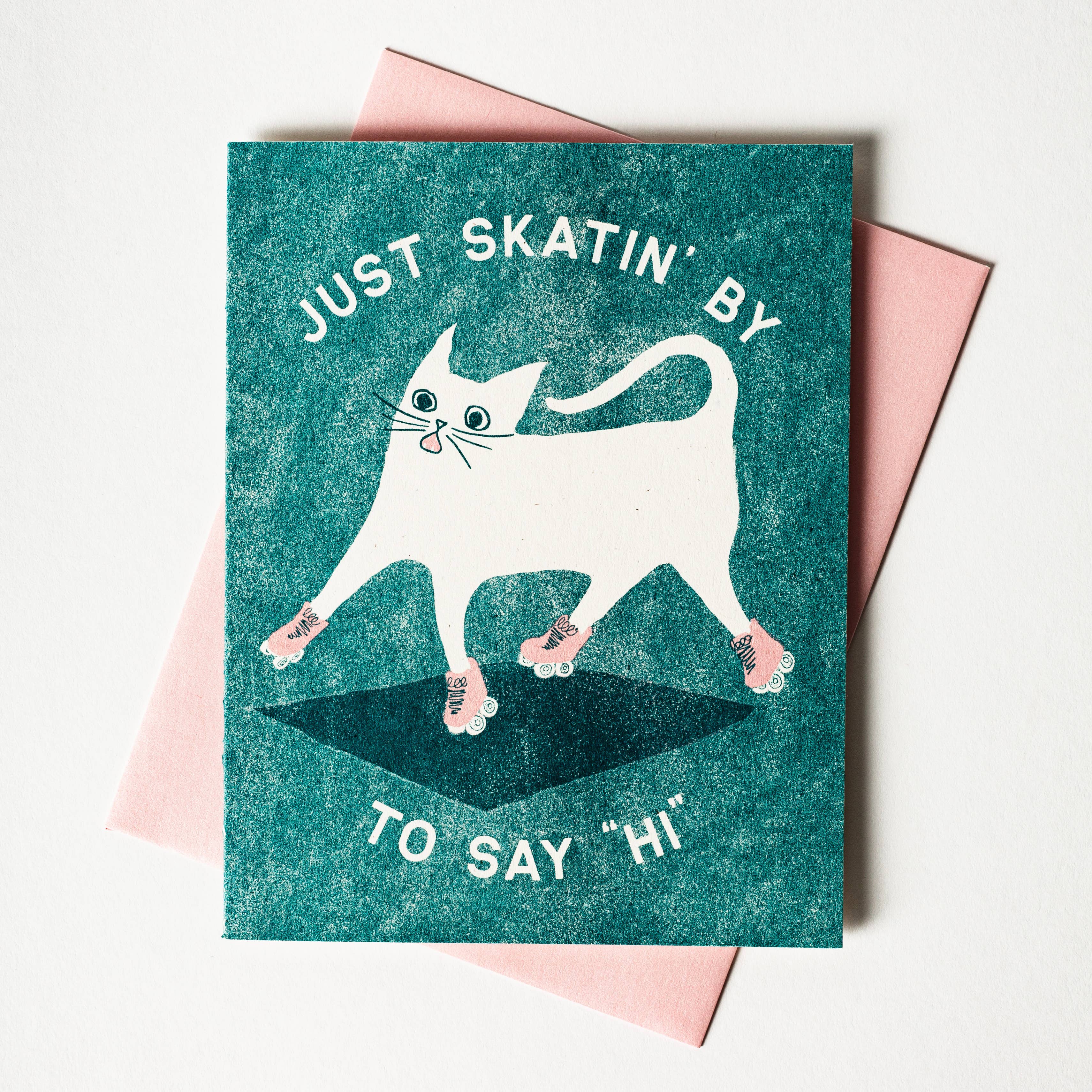 Just Skatin' By Cat Card - Image 2