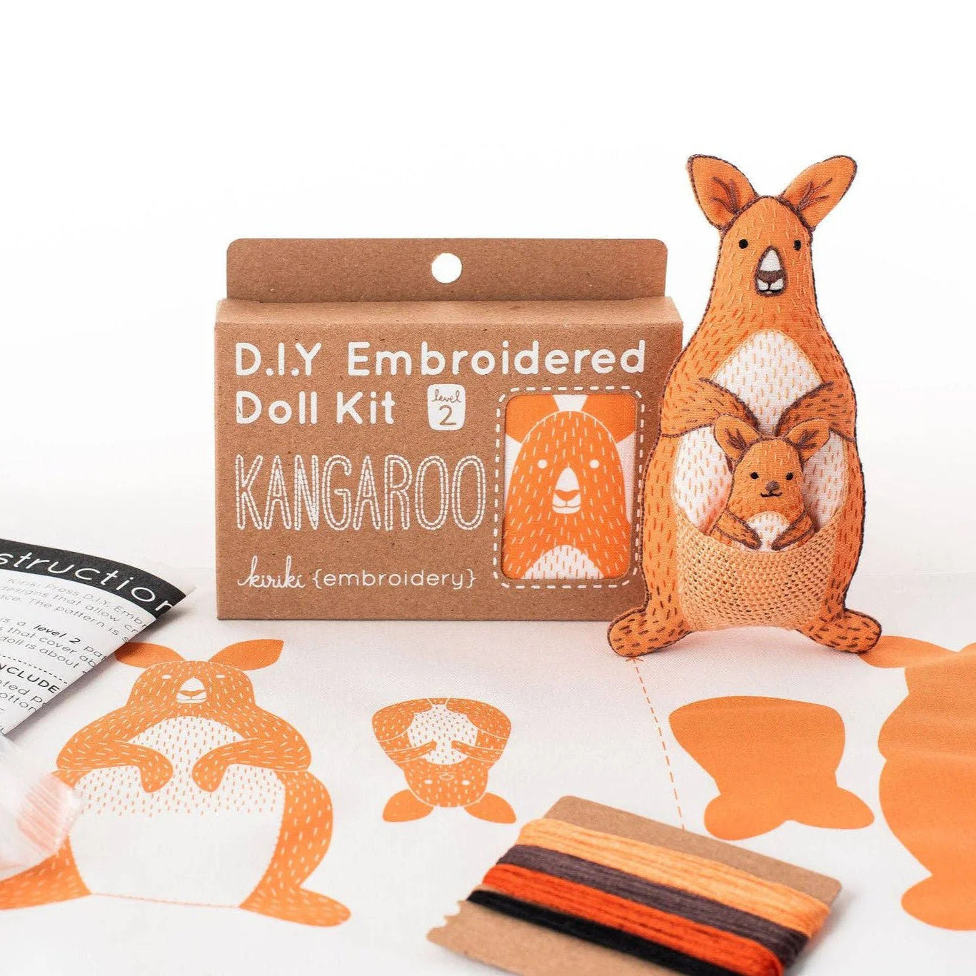 Stuffed Kangaroo Embroidery Kit - Image 2