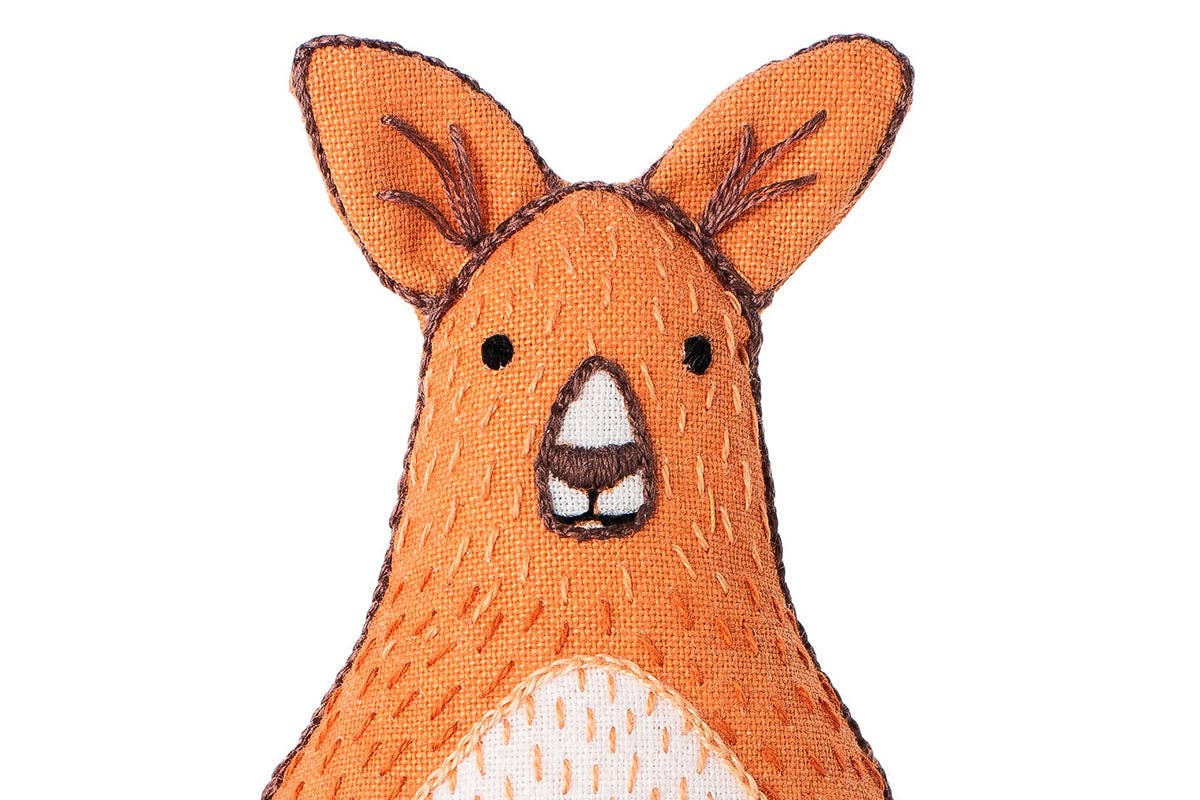 Stuffed Kangaroo Embroidery Kit - Image 3
