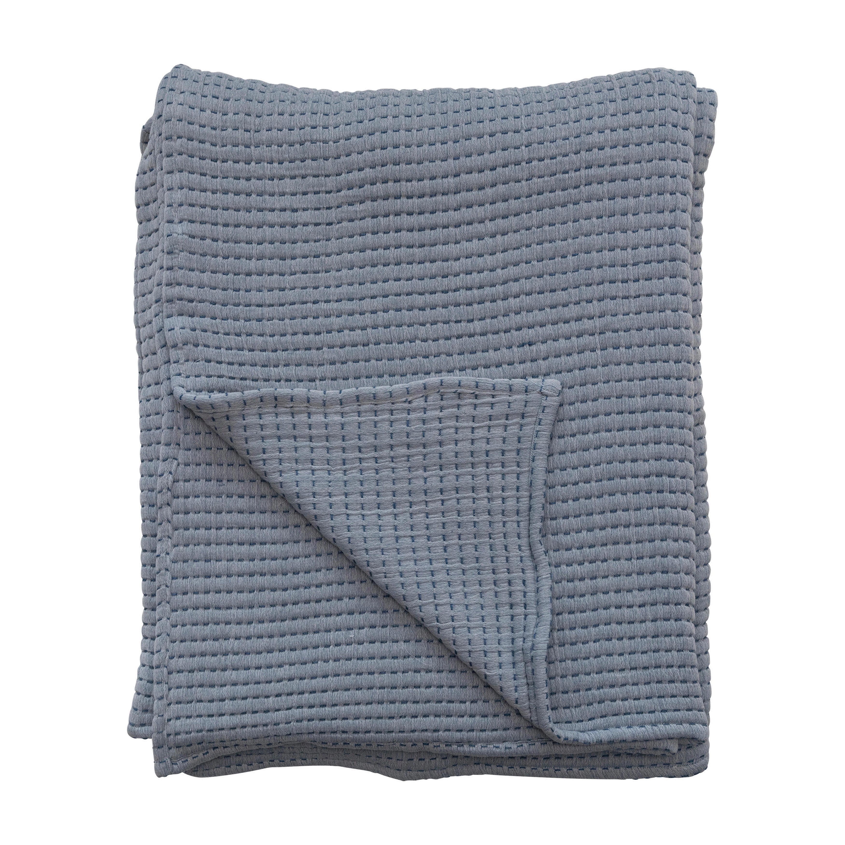 Kantha Stitched Bedding with Shams - Image 3