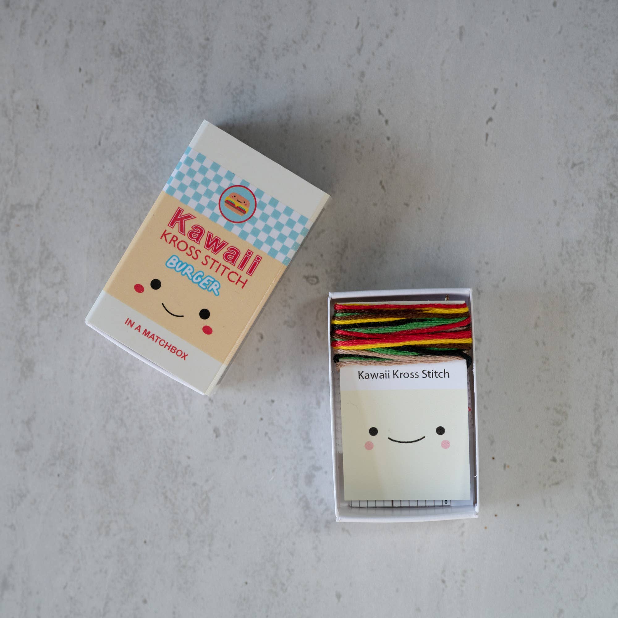 Mini Burger Cross Stitch Kit - Image 4