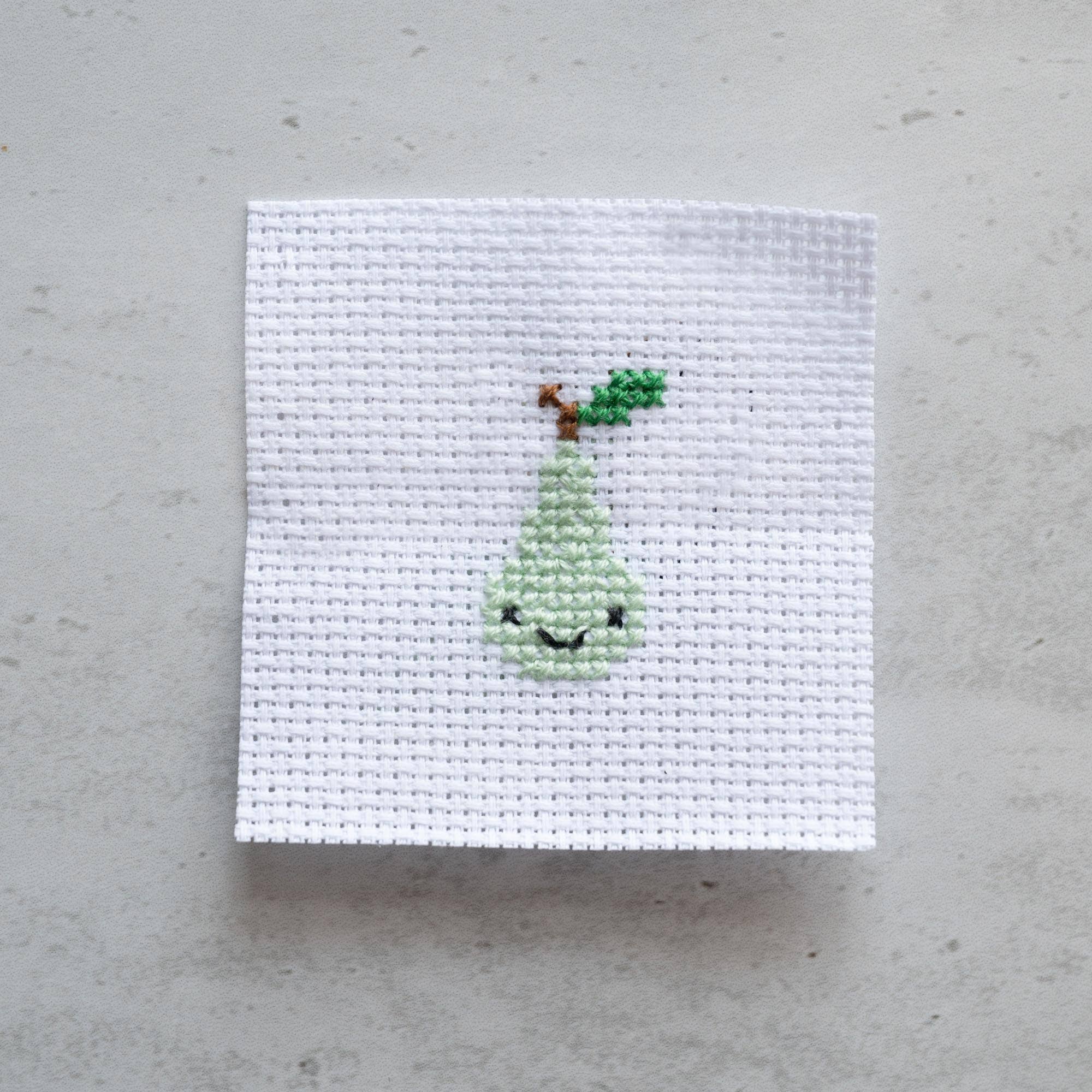 Mini Pear Cross Stitch Kit - Image 4