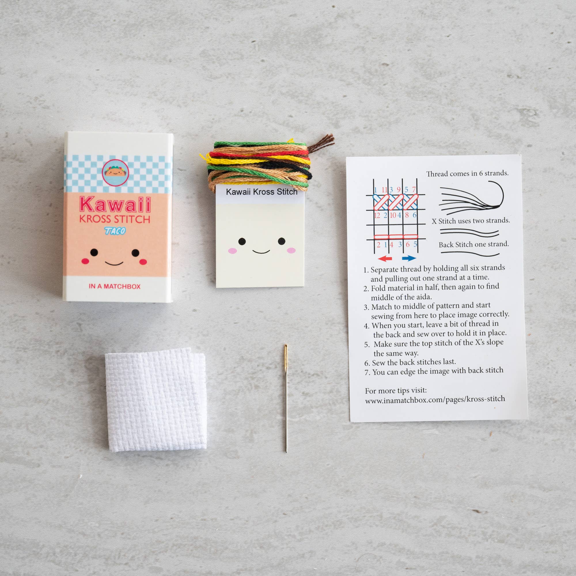 Mini Taco Cross Stitch Kit - Image 2