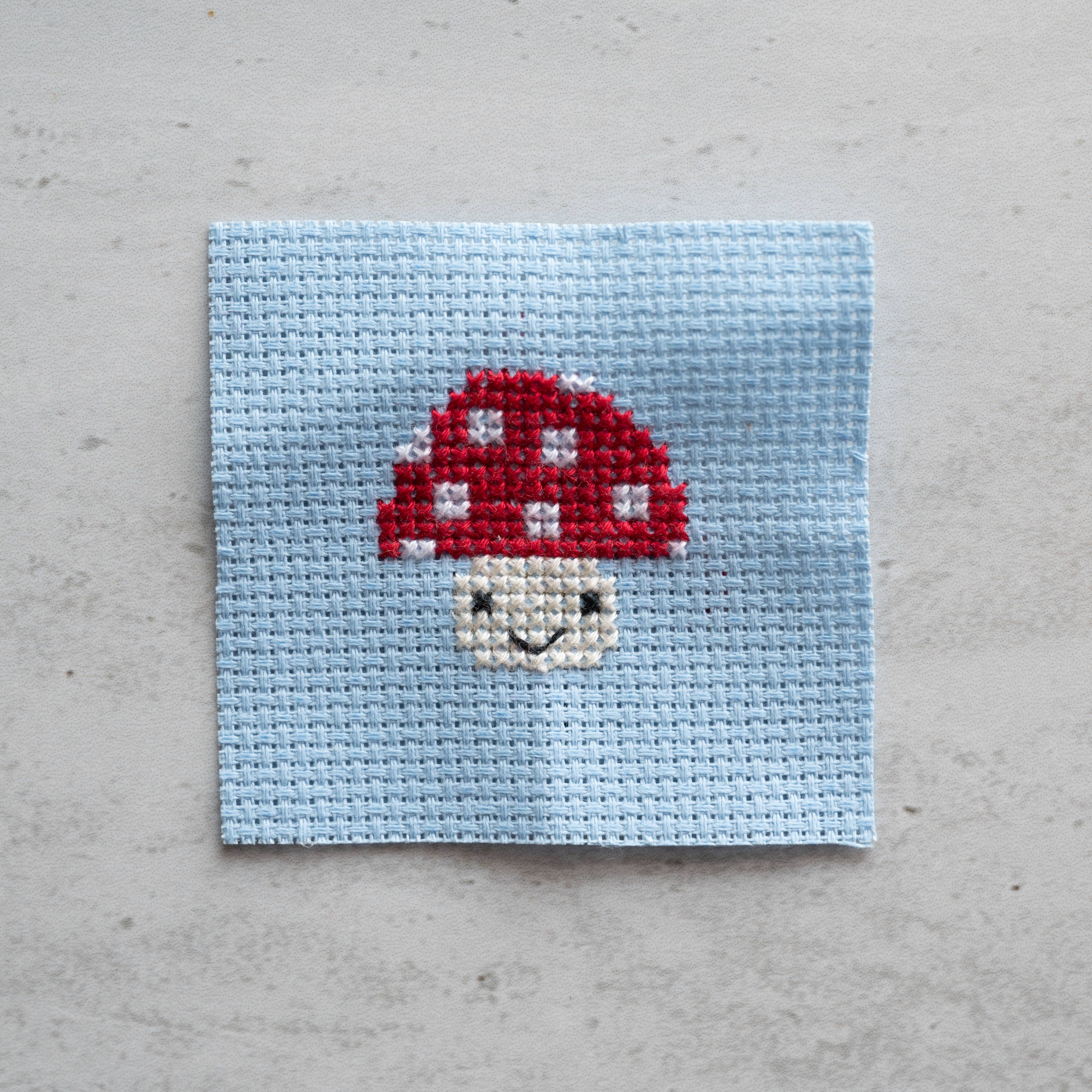 Mini Toadstool Cross Stitch Kit - Image 6