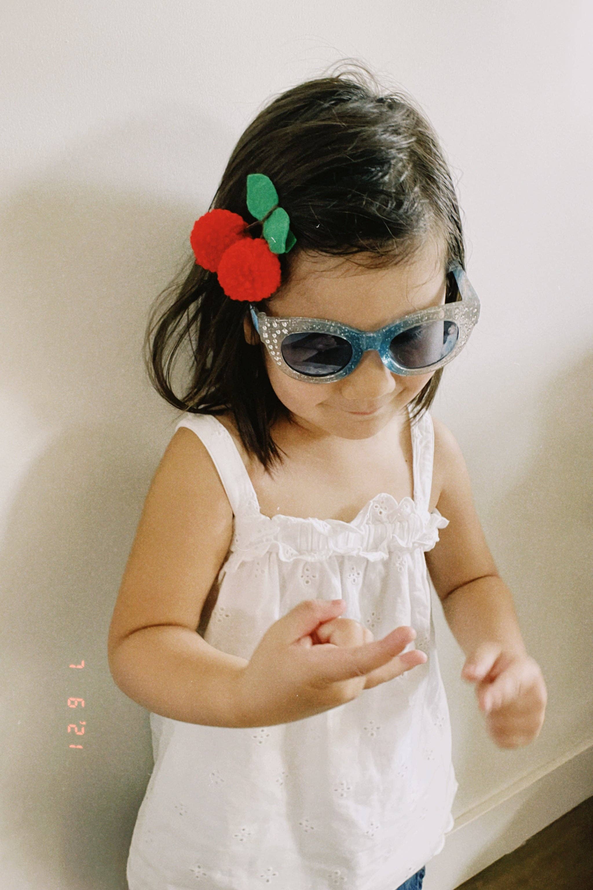 Cherry Pom Pom Hair Tie - Image 2