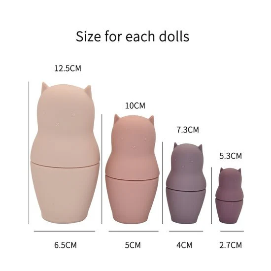 Silicone Kitty Nesting Dolls - Image 2
