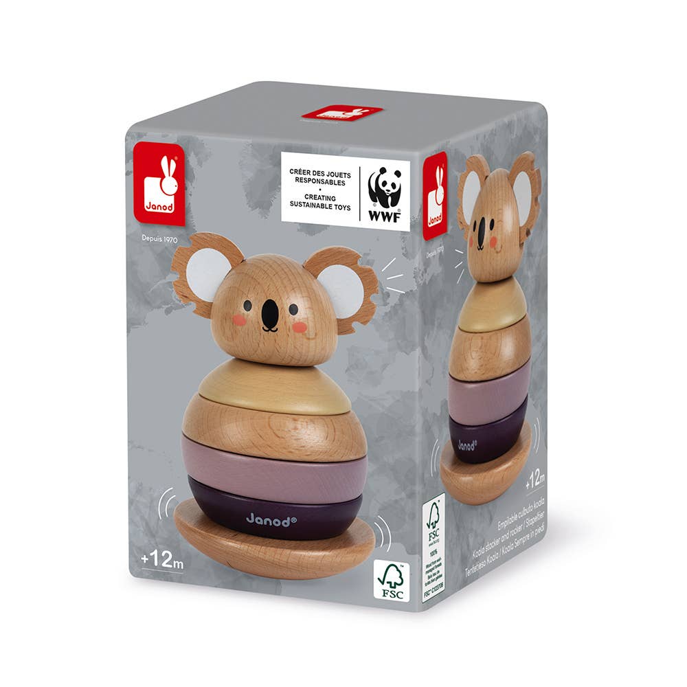 Koala Stacker and Rocker Learning Toy - Image 3
