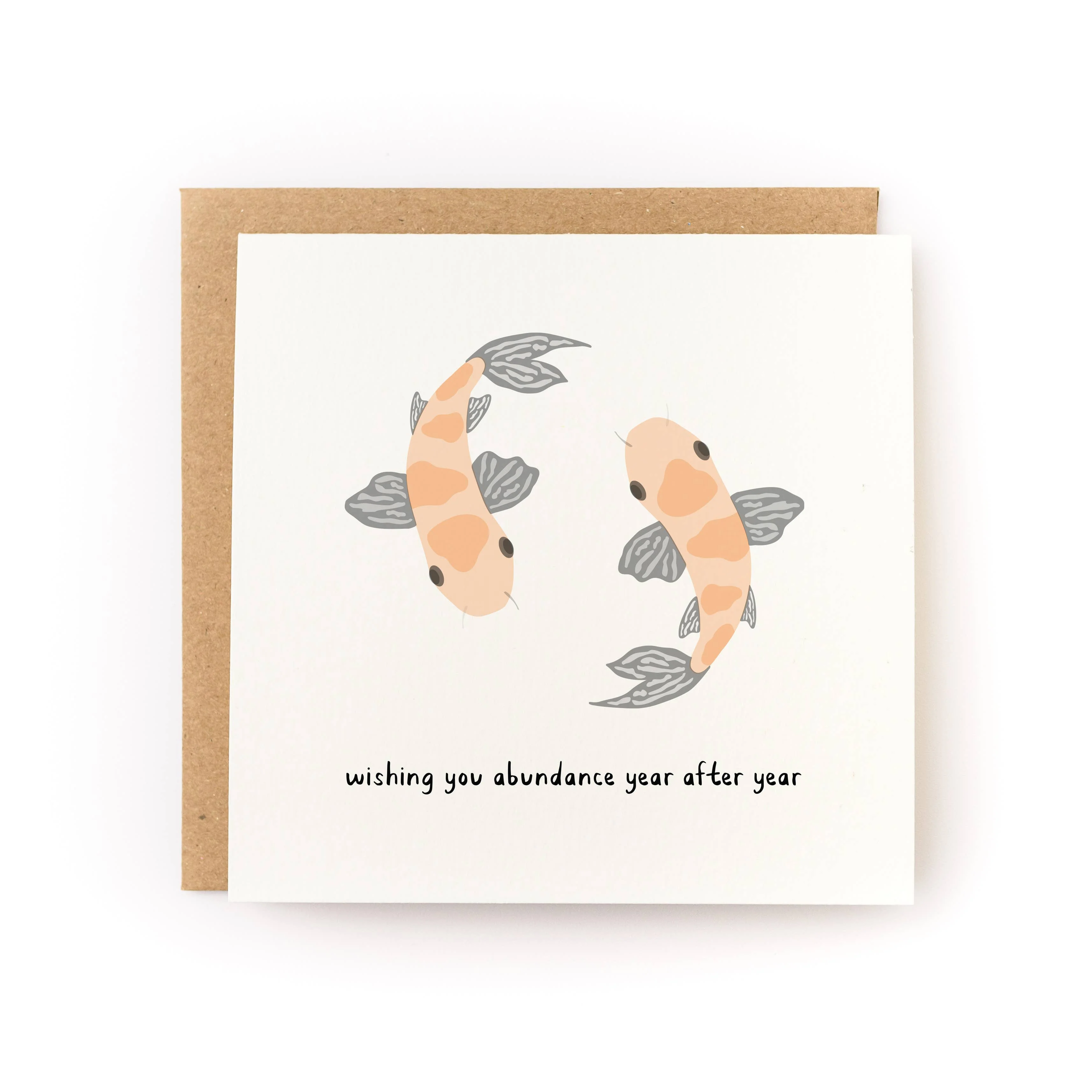 Koi Fish Lunar New Year Card