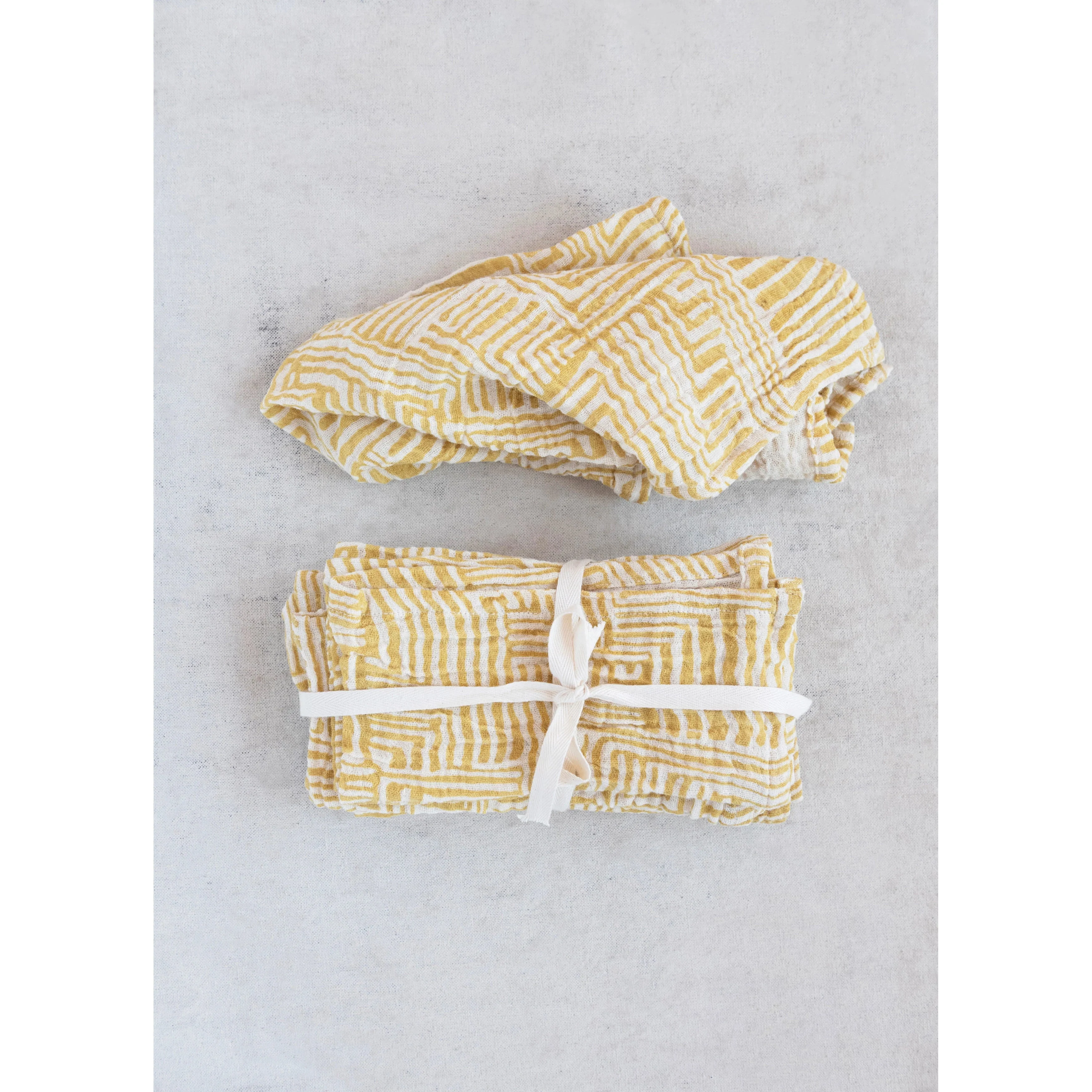 Kuba Cloth Patterned Napkins - Image 3
