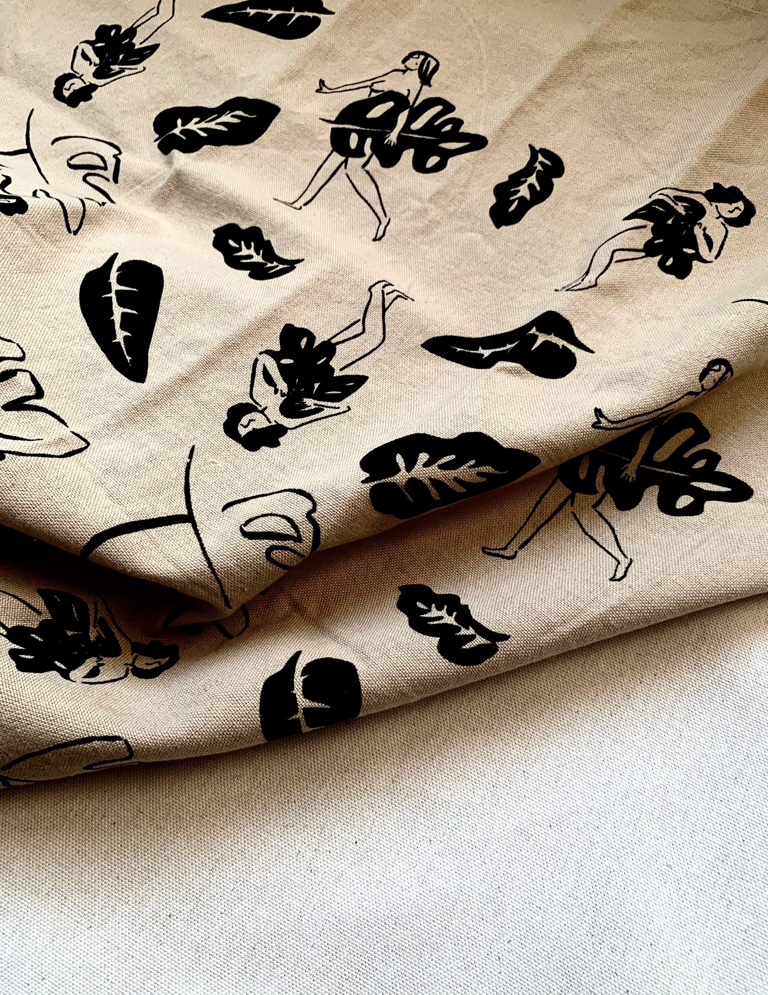 Ladies and Leaves Tea Towel - Image 2