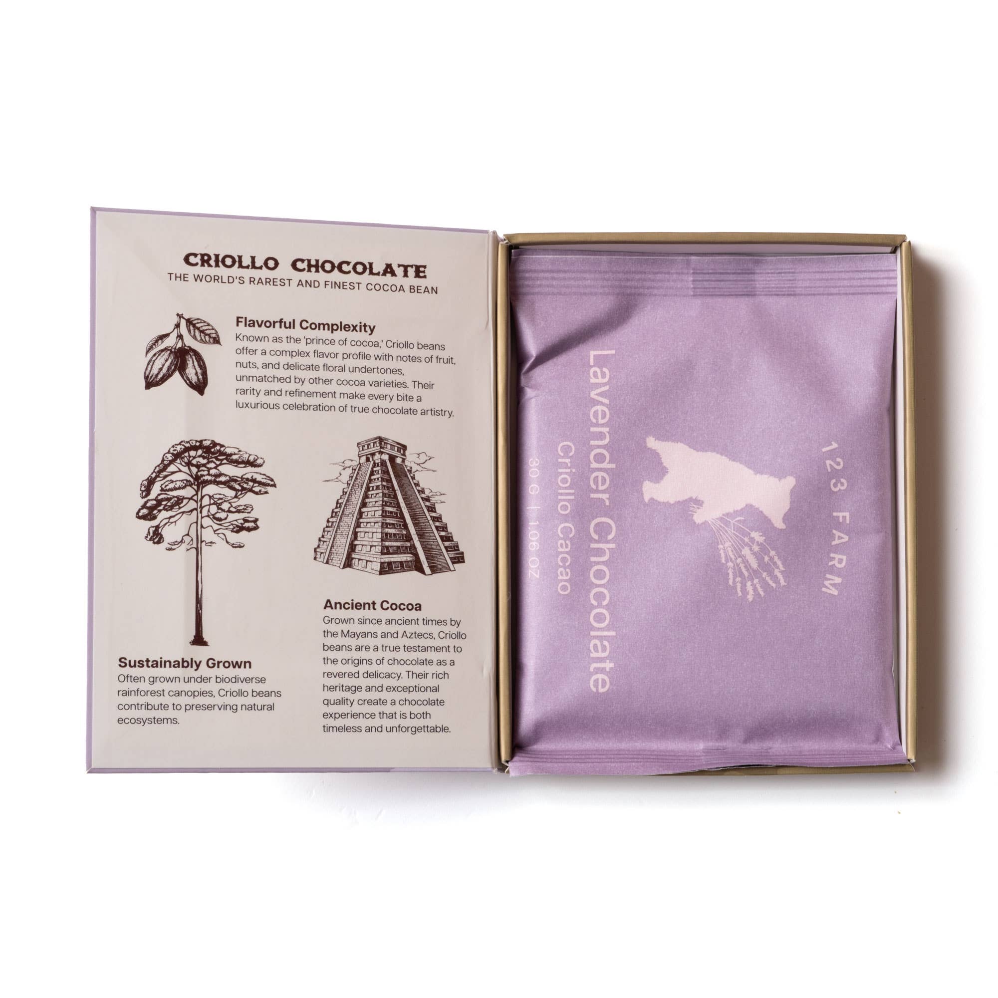 Lavender Criollo Chocolate Bar - Image 3