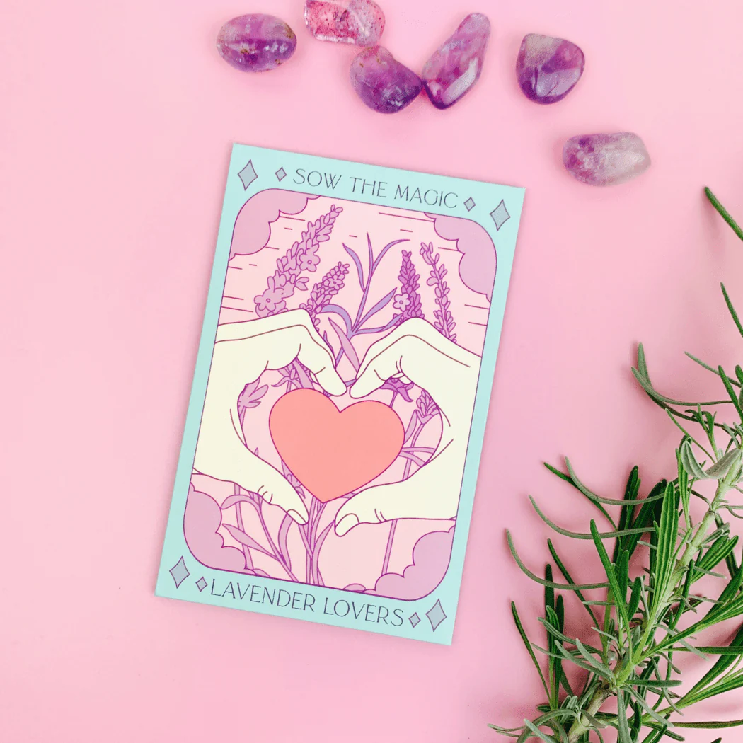 Lavender Lovers Tarot Garden Seed Packet