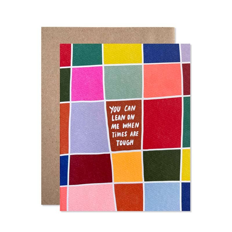 Lean on Me Encouragement Card