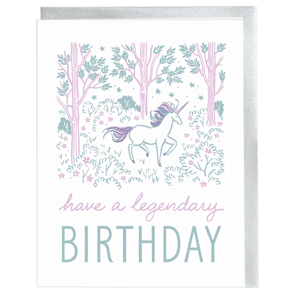 Legendary Unicorn Birthday Card - Image 2