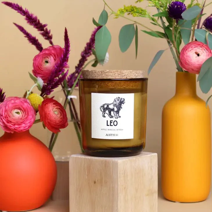 Leo Zodiac Candle - Image 2