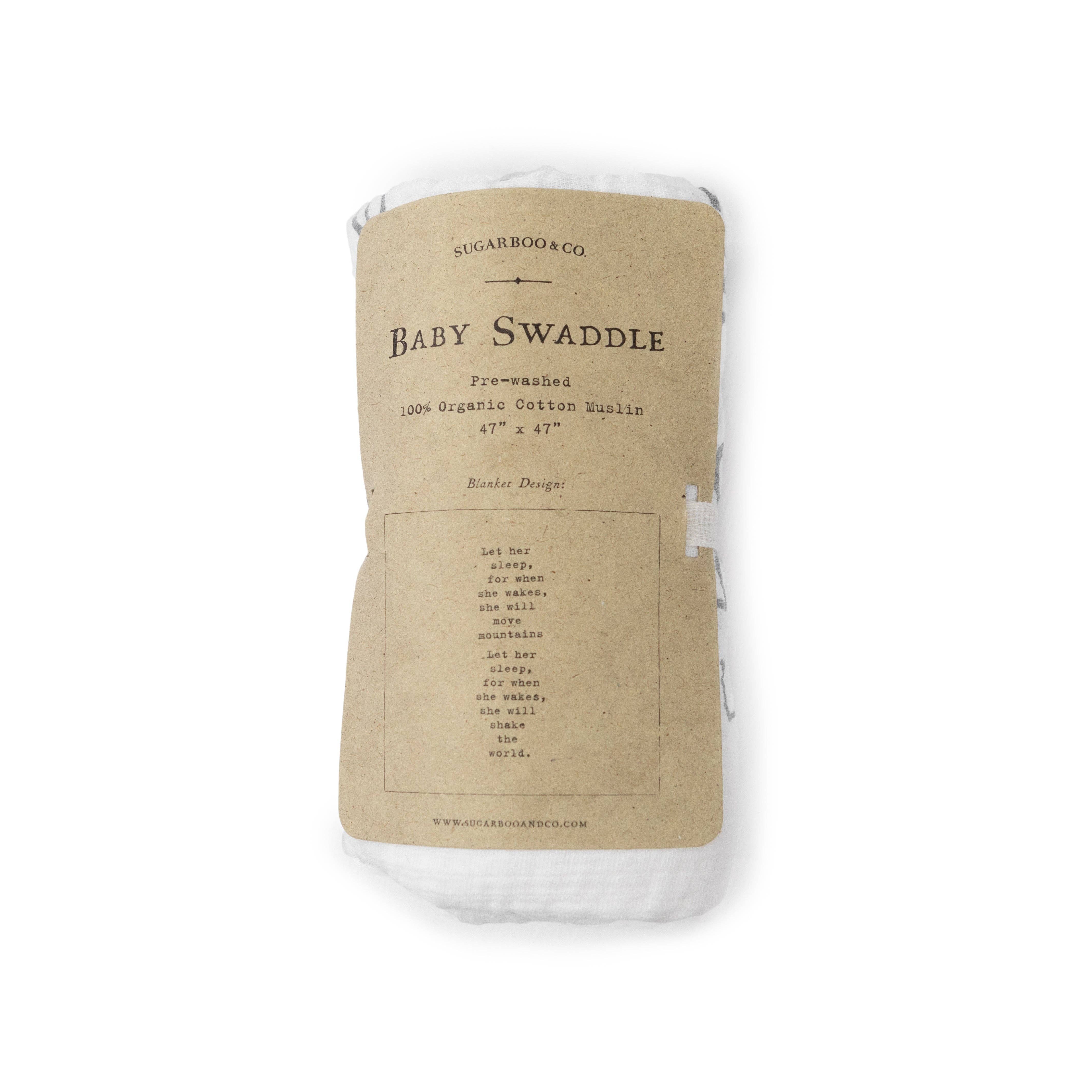 Let Her Sleep Swaddle Blanket - Image 2